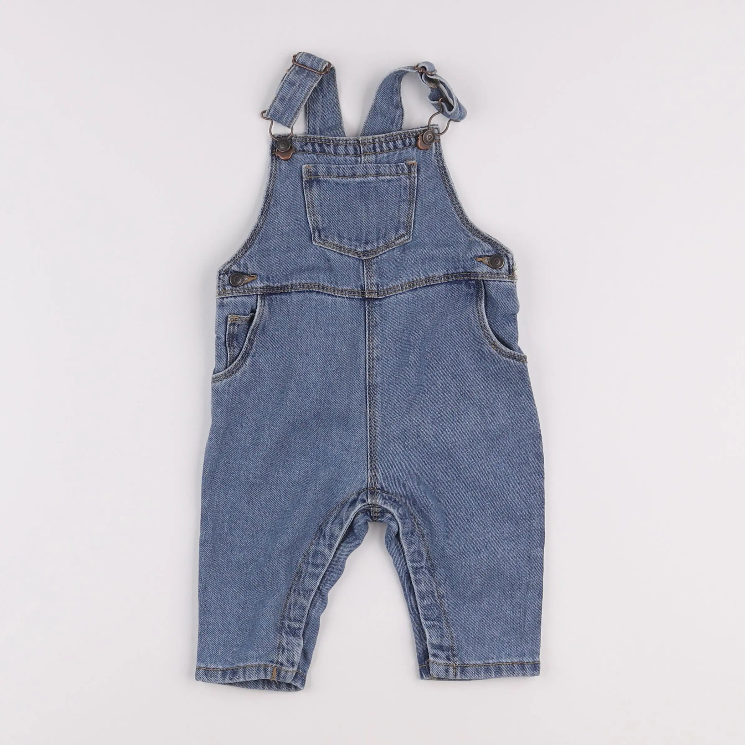 Vertbaudet - salopette bleu - 6 mois