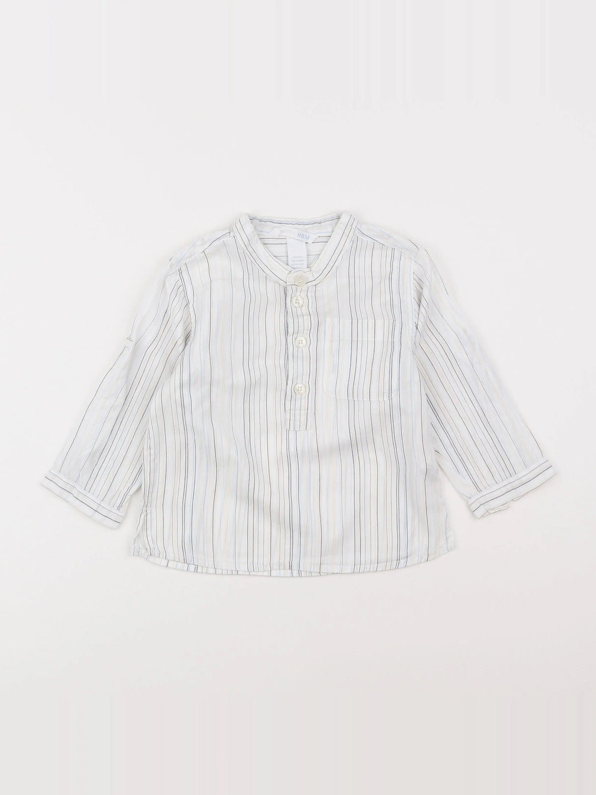 H&M - chemise bleu - 9/12 mois