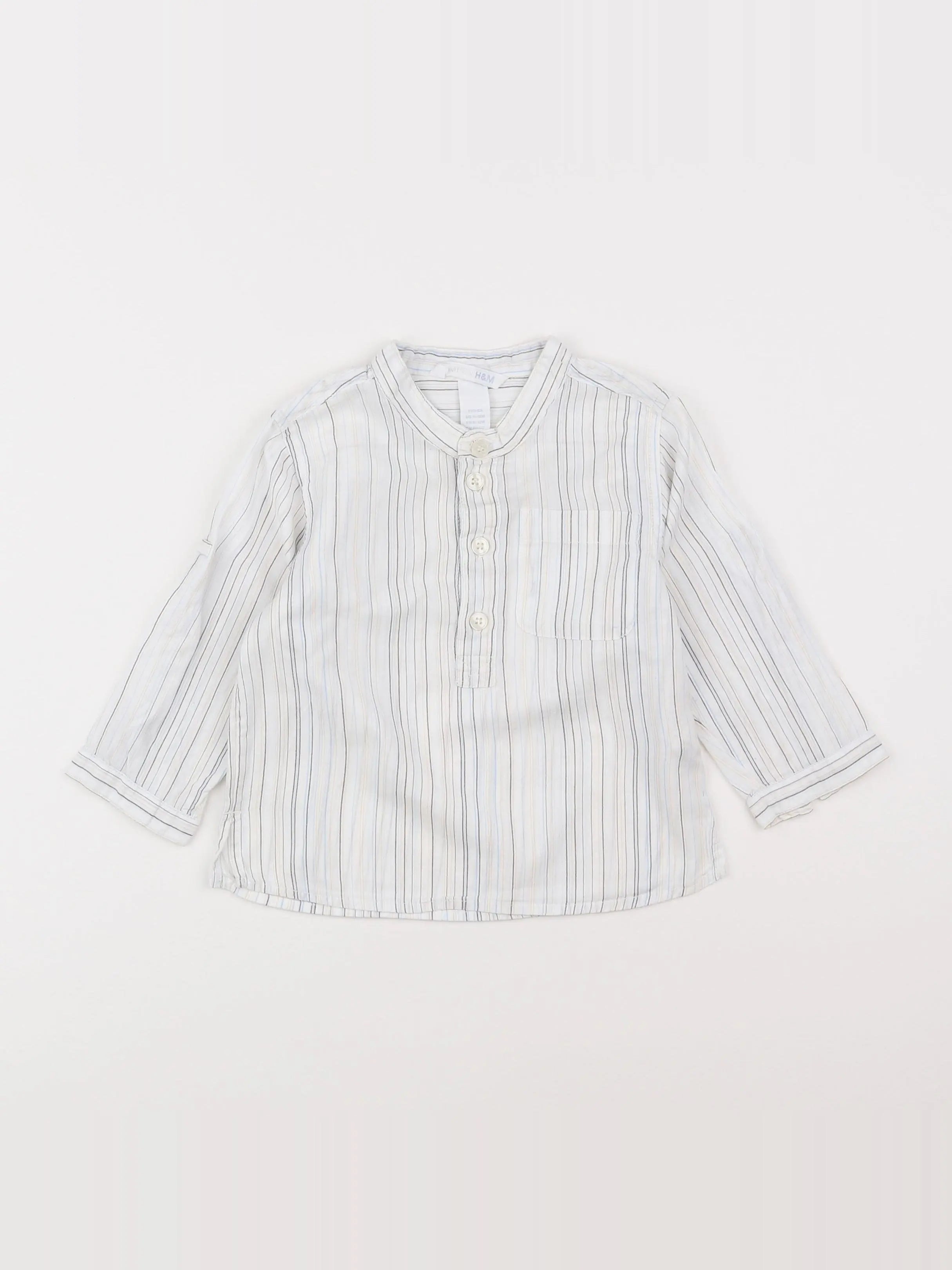 H&M - chemise bleu - 9/12 mois