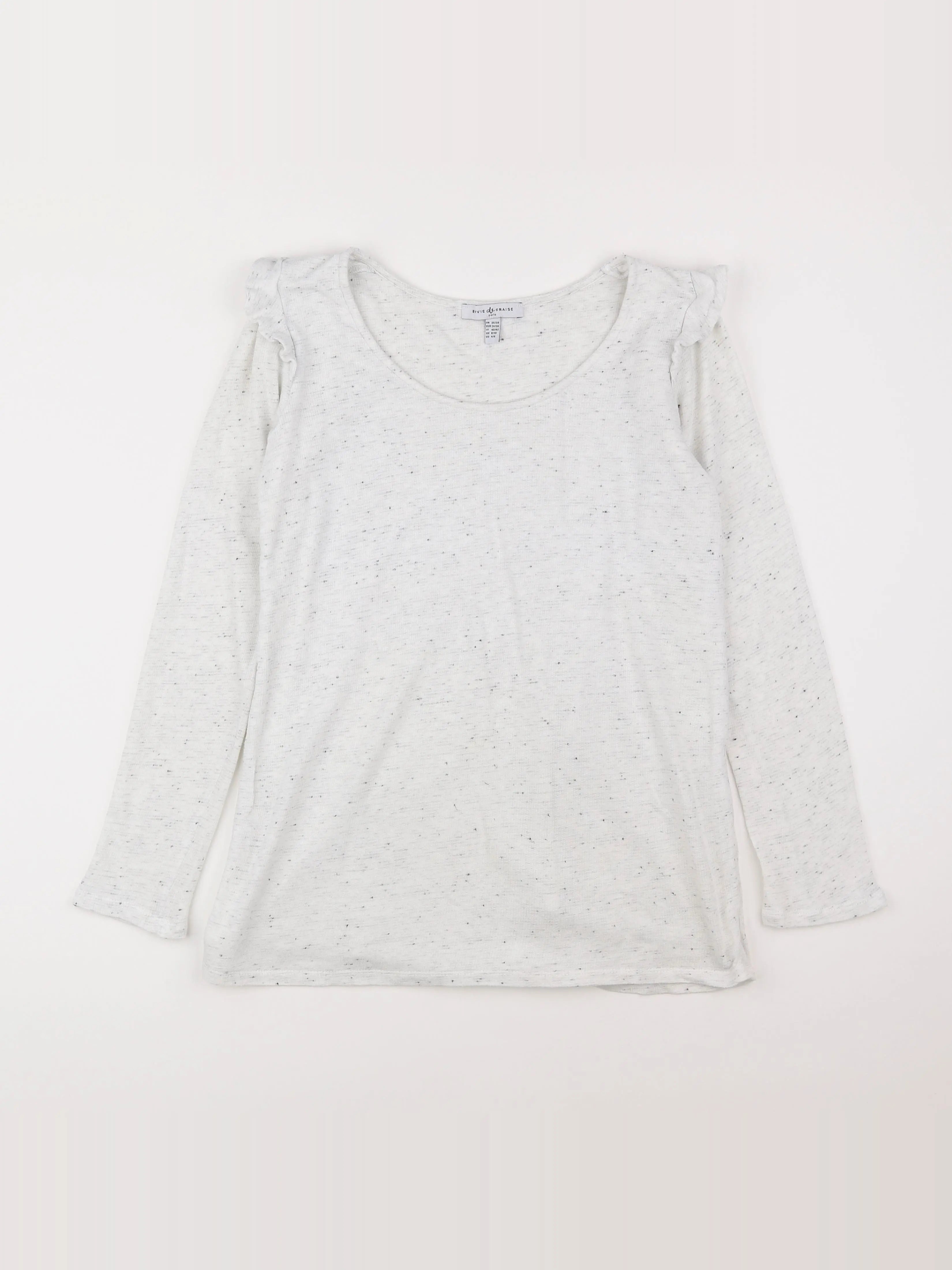 Envie de fraise - tee-shirt grossesse blanc, gris - 36 à 38