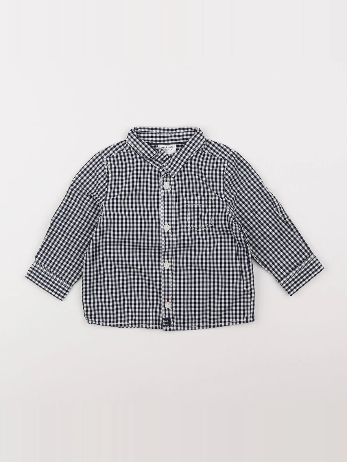 Tape à l'oeil - chemise noir - 12 mois