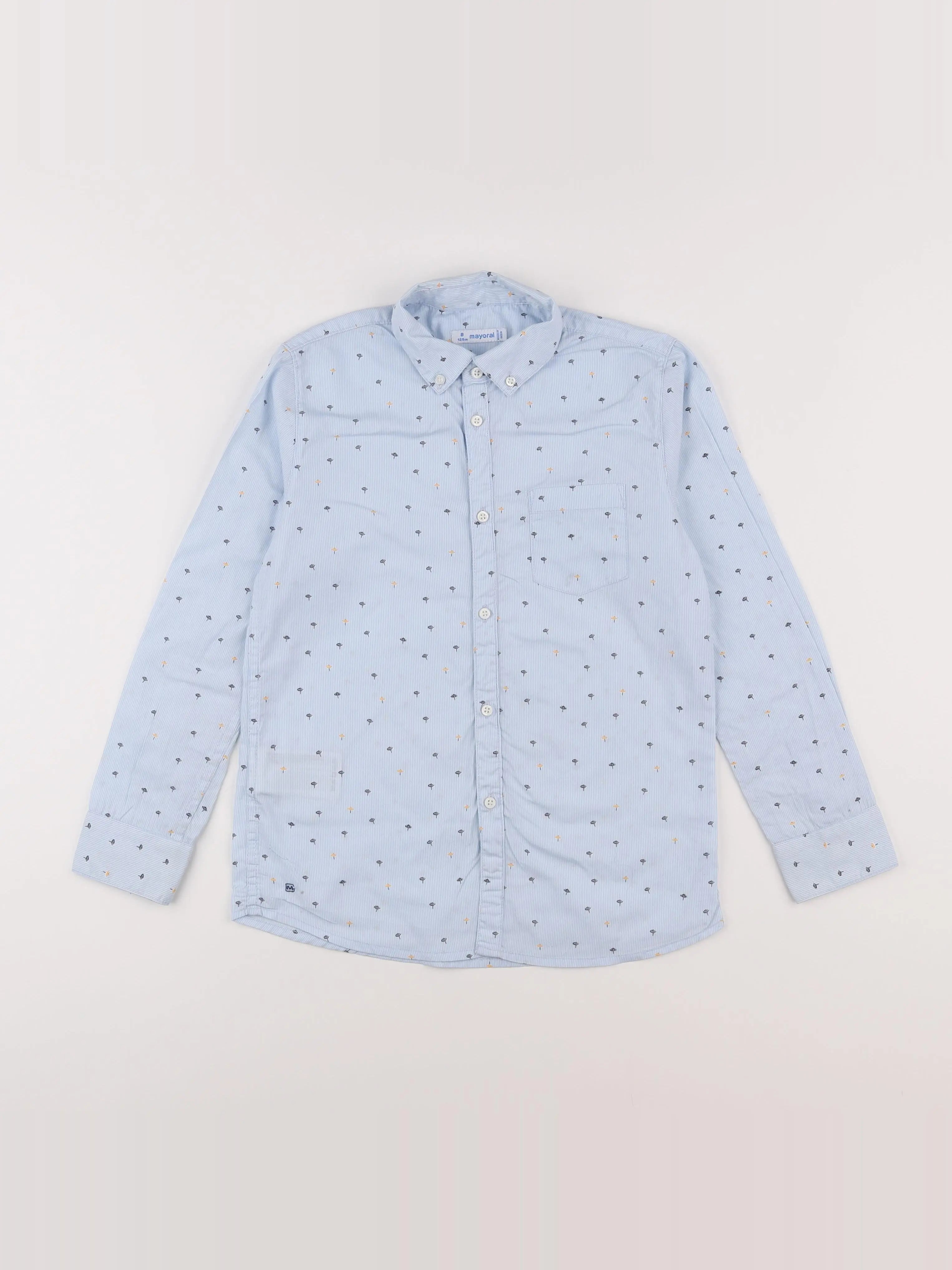 Mayoral - chemise bleu - 8 ans