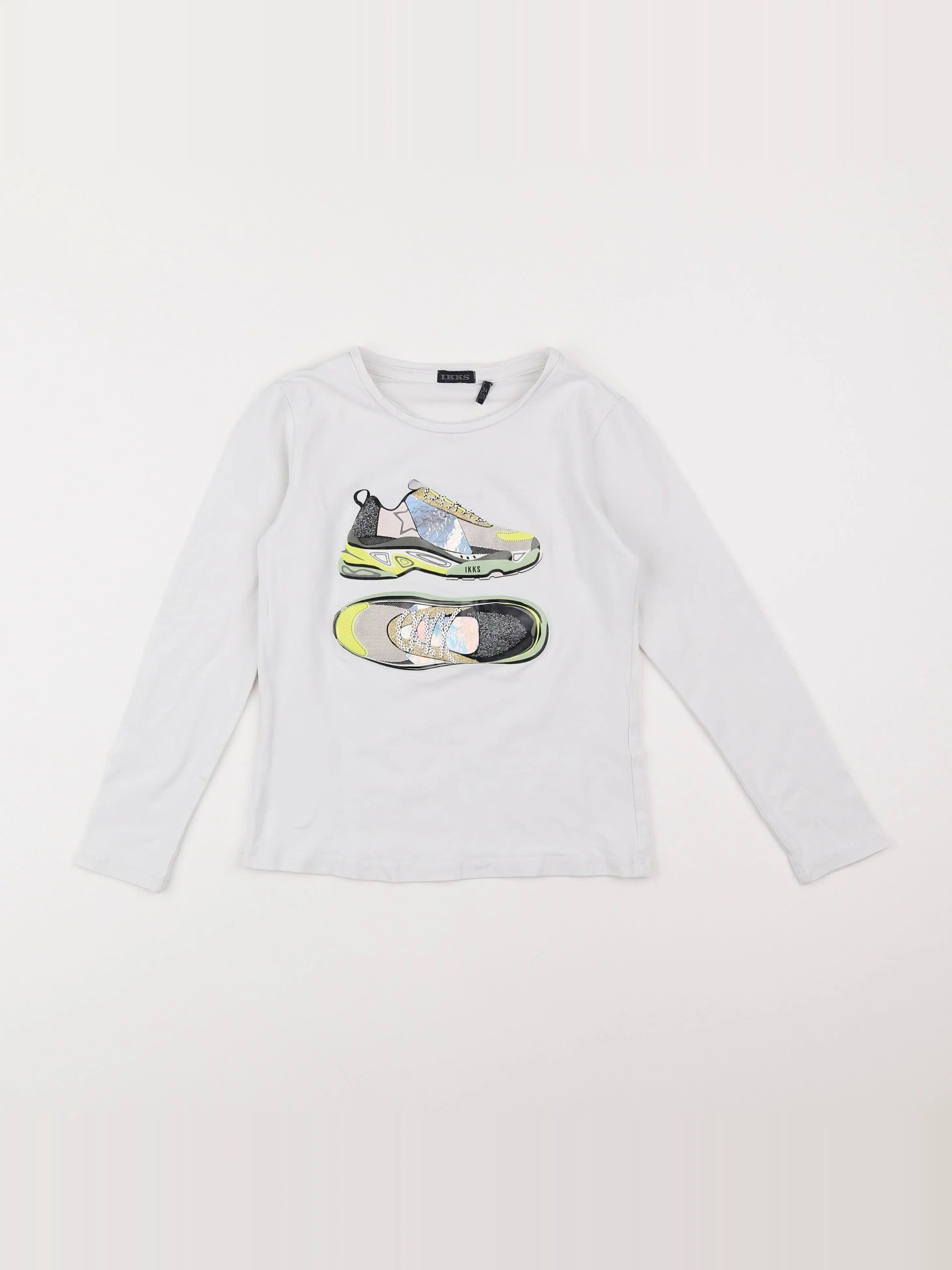 IKKS - tee-shirt blanc - 8 ans