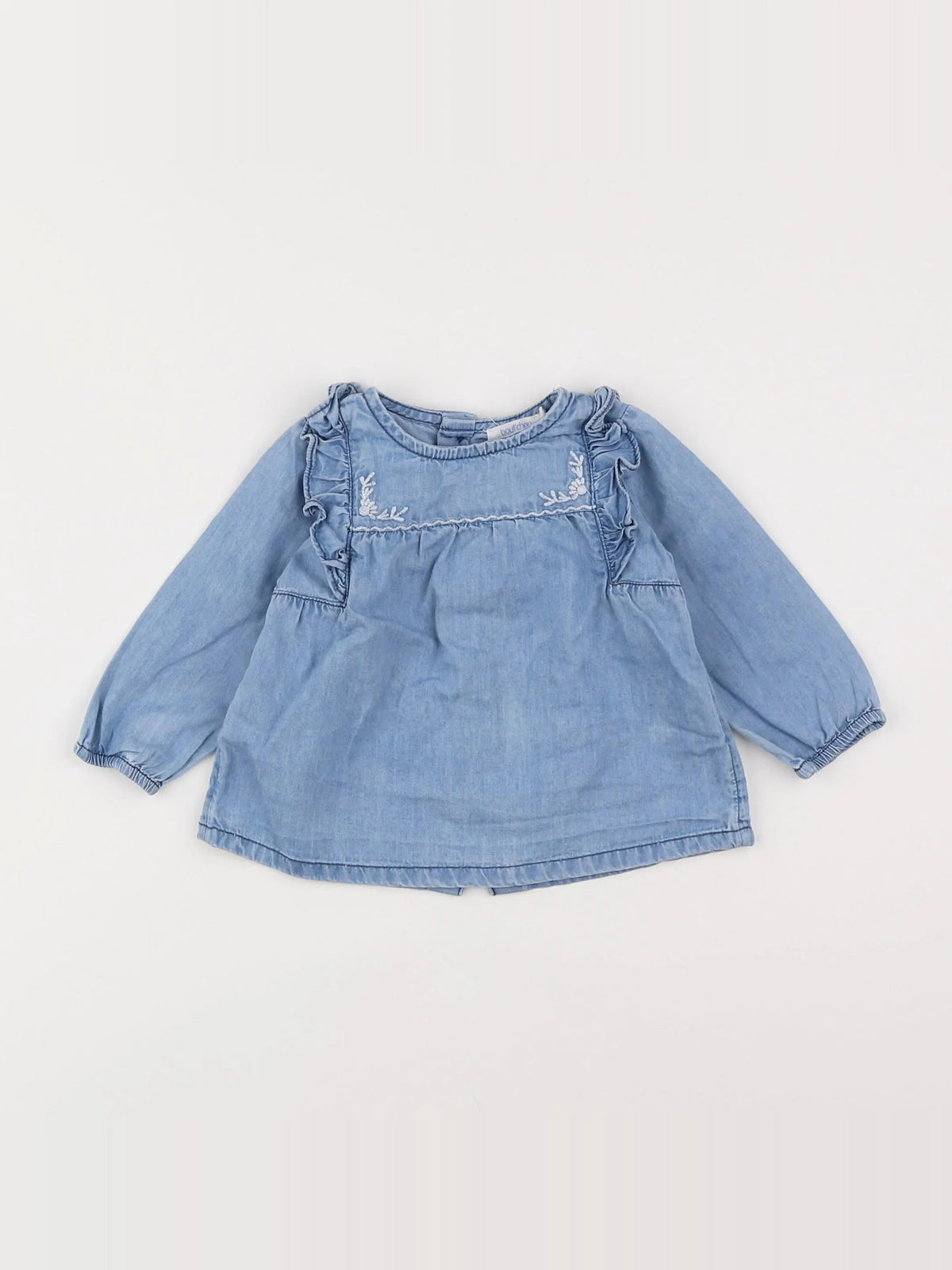 Boutchou - blouse bleu - 6 mois