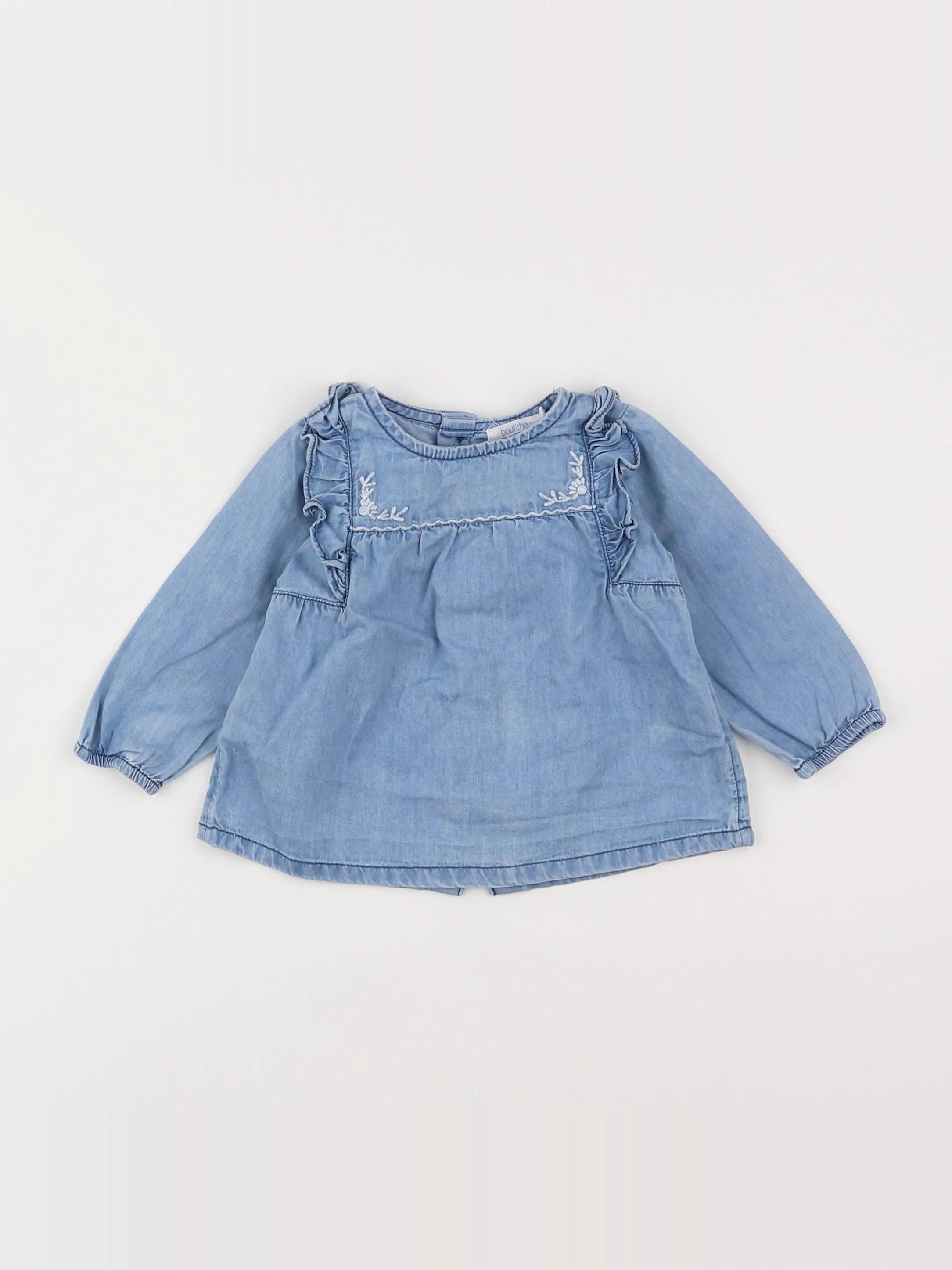 Boutchou - blouse bleu - 6 mois