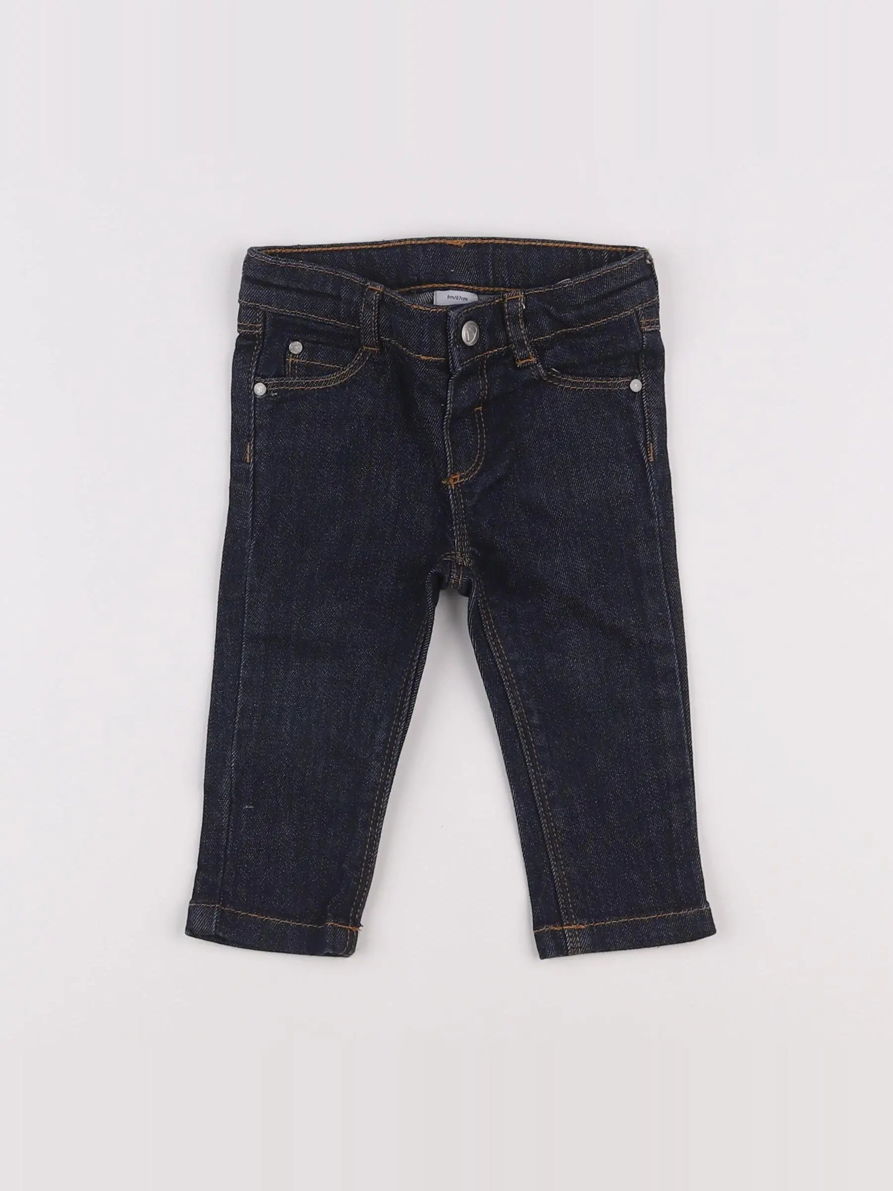 Petit Bateau - jean bleu - 6 mois