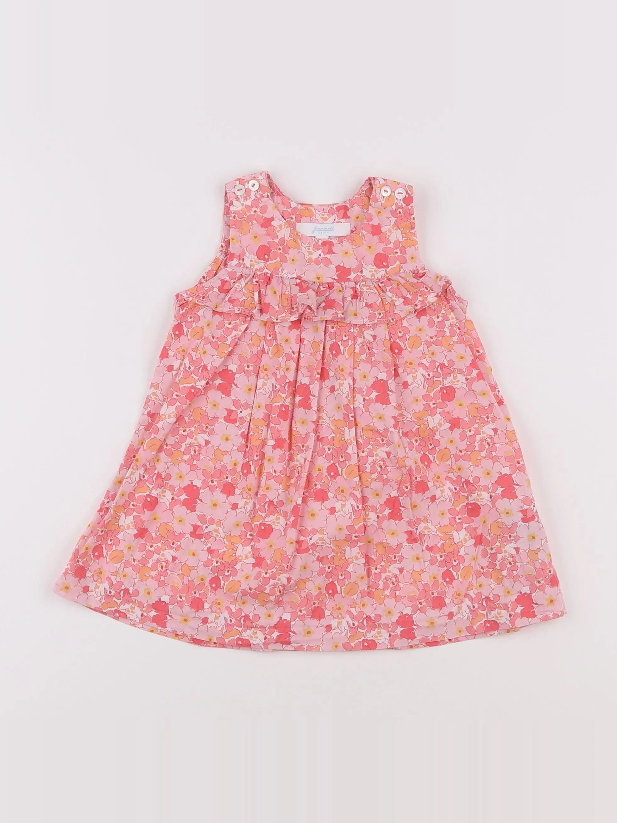 Jacadi - robe liberty rose - 6 mois