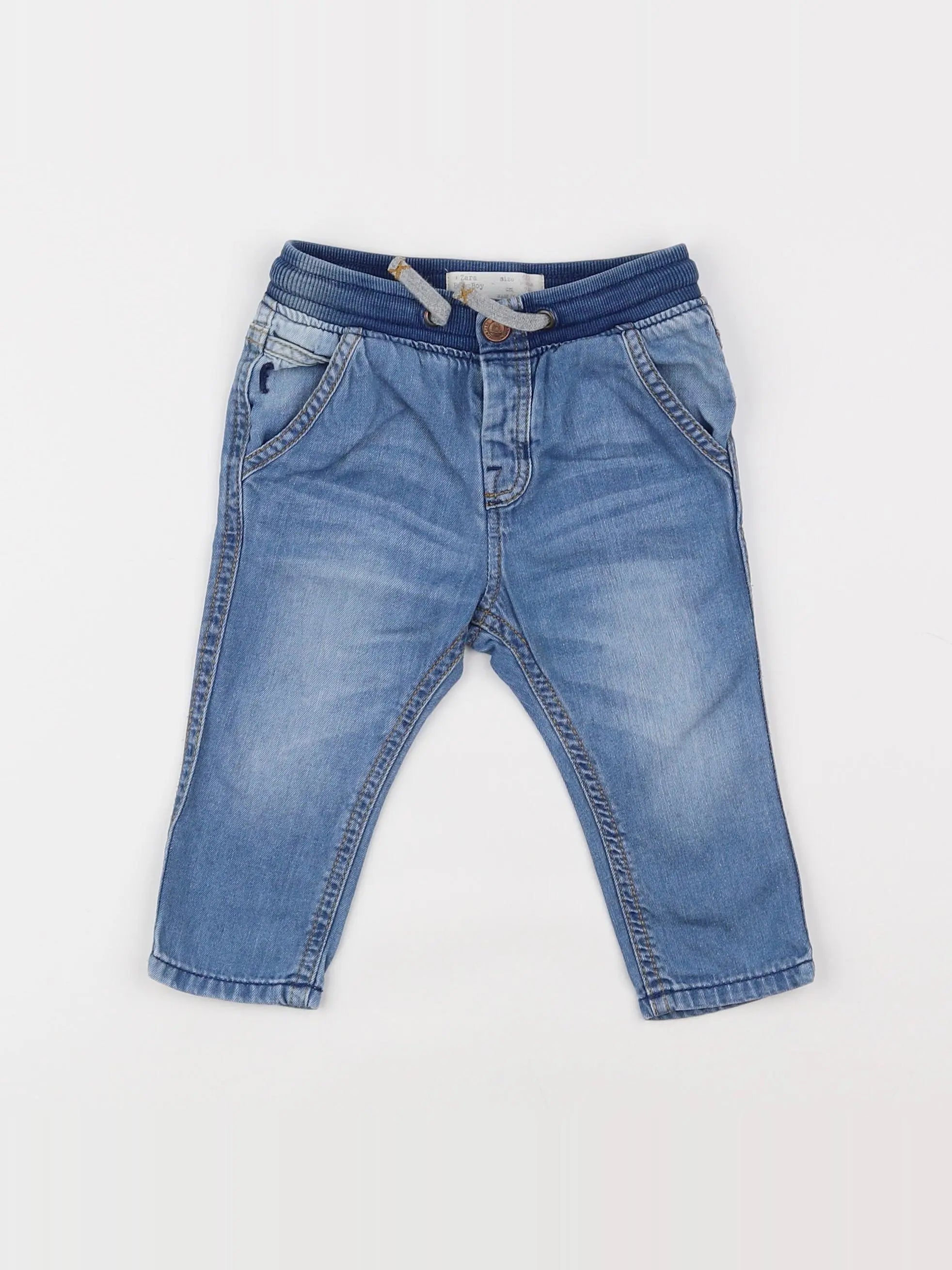 H&M - jean bleu - 6/9 mois