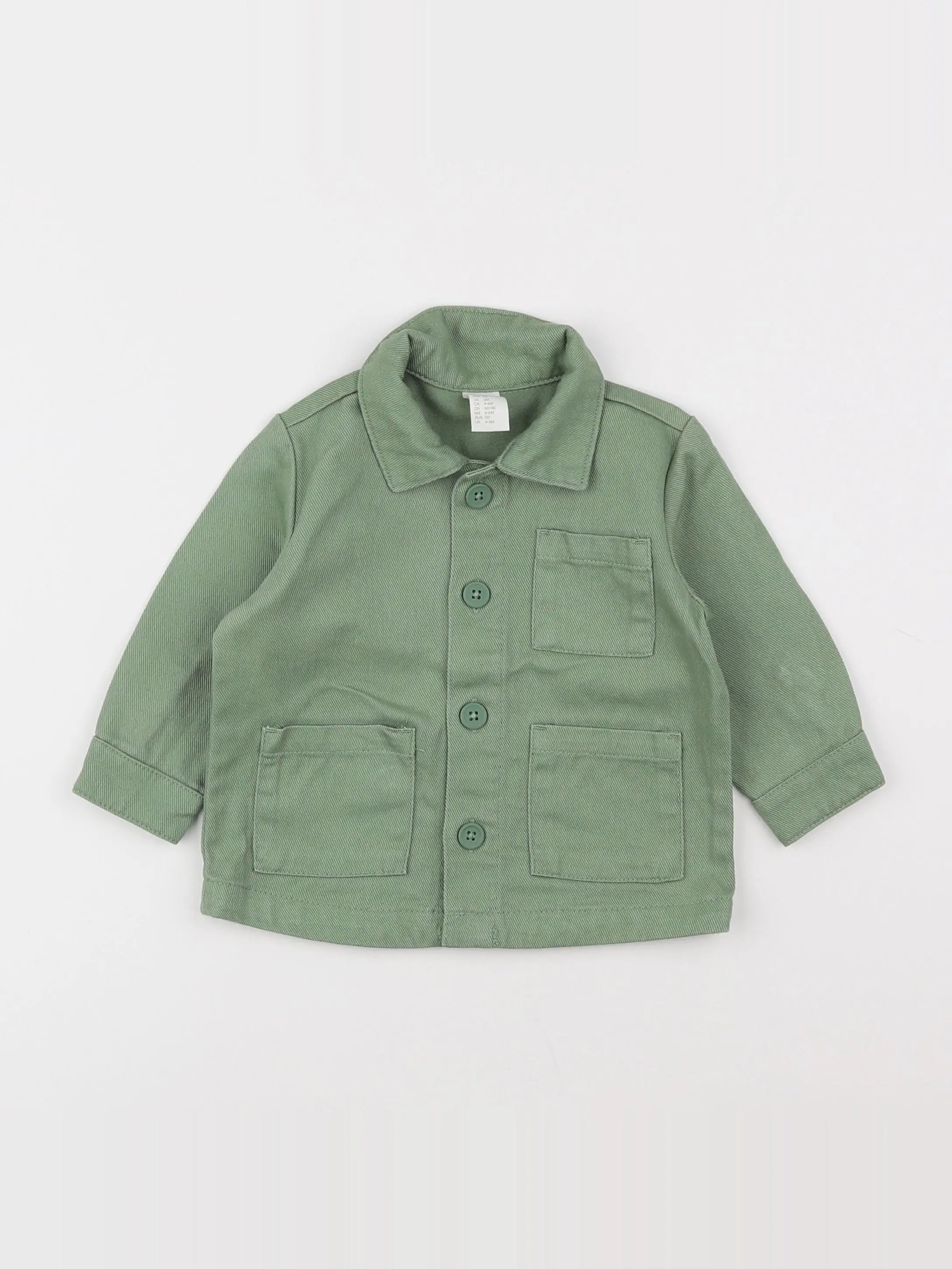 H&M - chemise vert - 6 mois