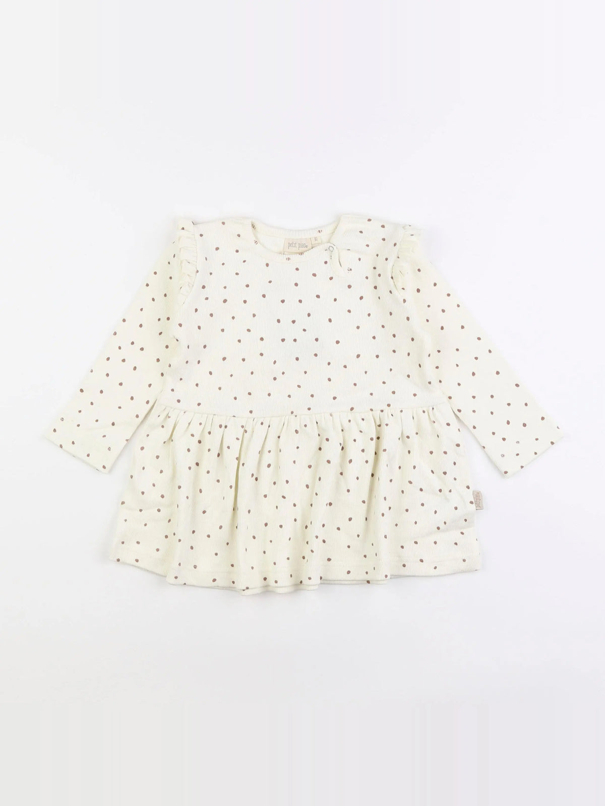 Petit Piao - robe beige - 12 mois