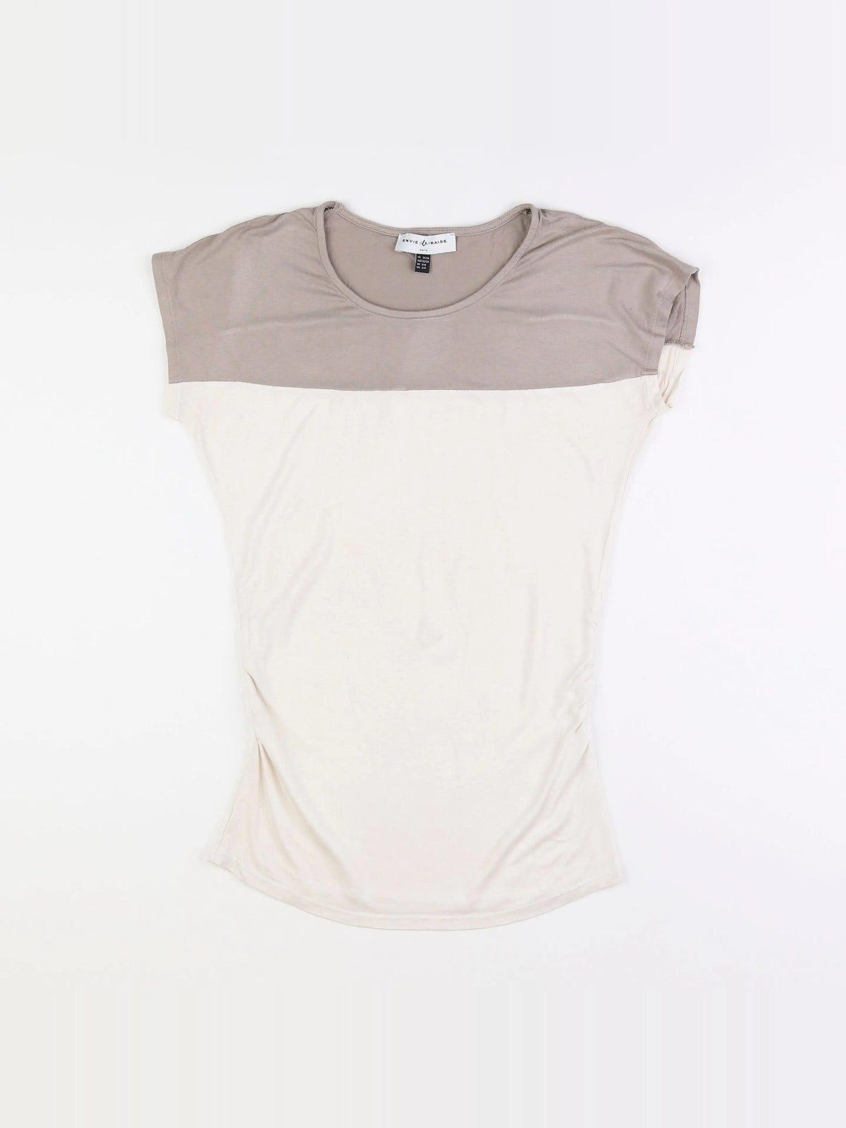 Envie de fraise - tee-shirt grossesse beige - 34 à 36