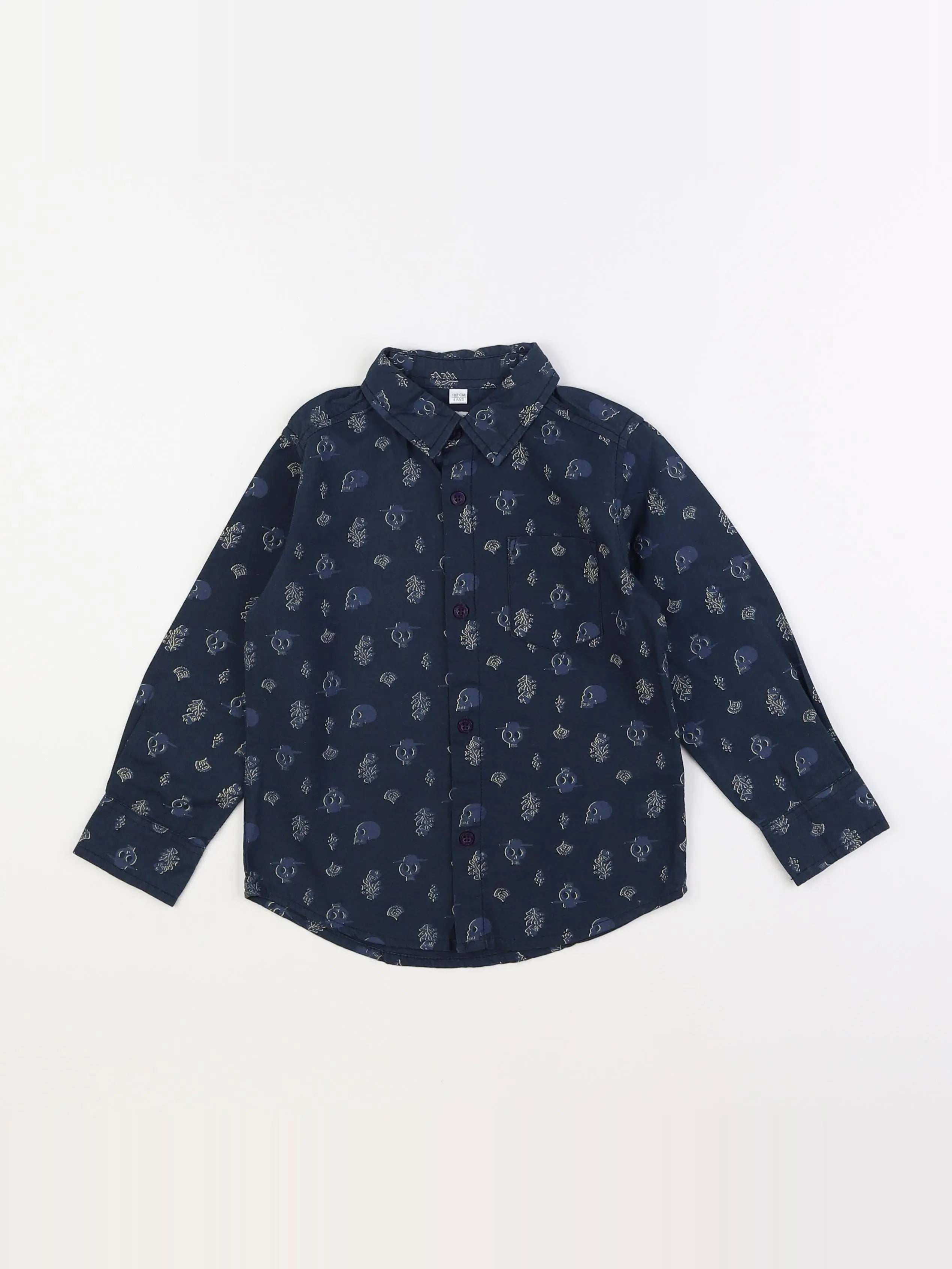 Vertbaudet - chemise bleu - 4 ans