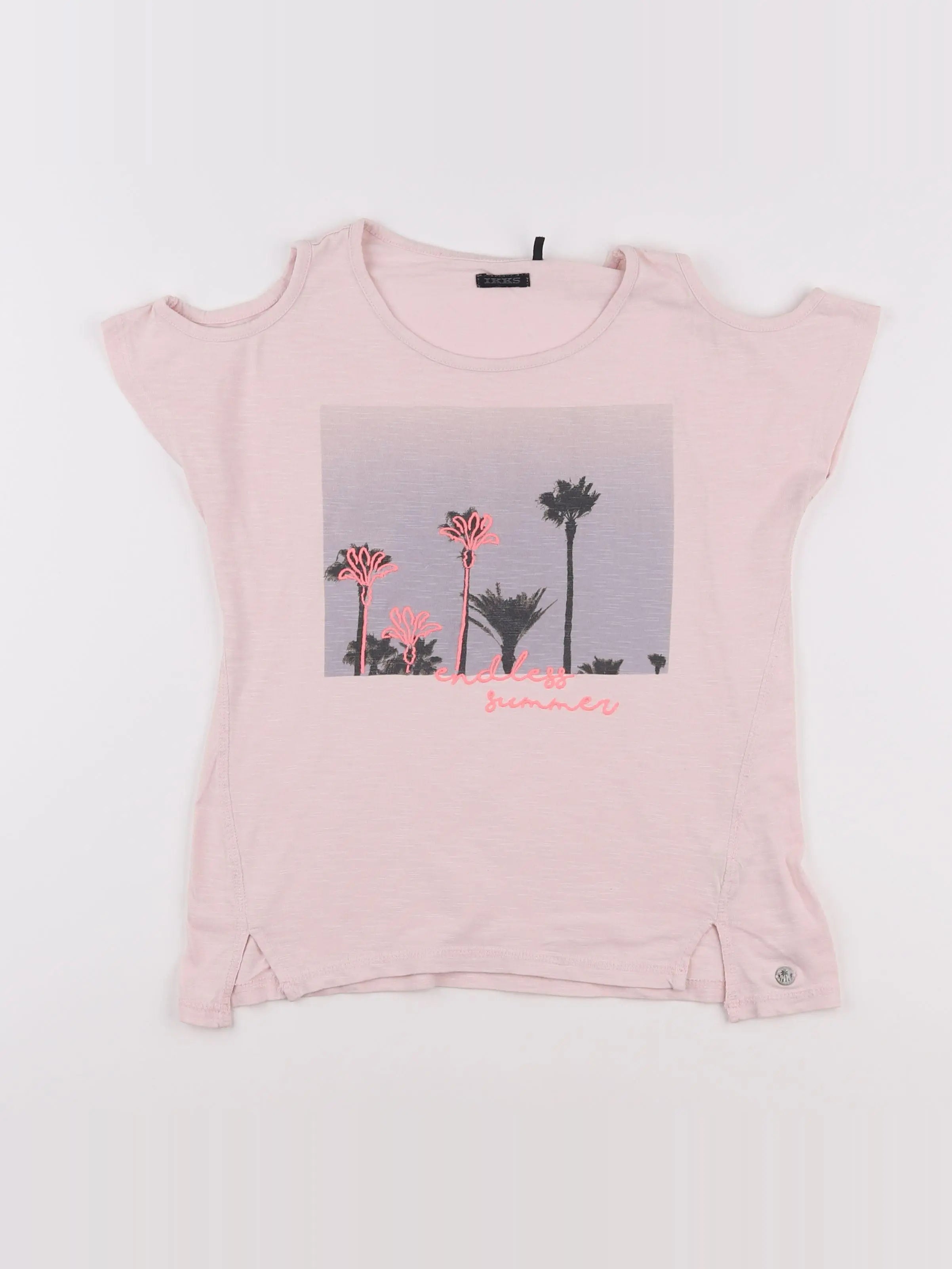 IKKS - tee-shirt rose - 10 ans