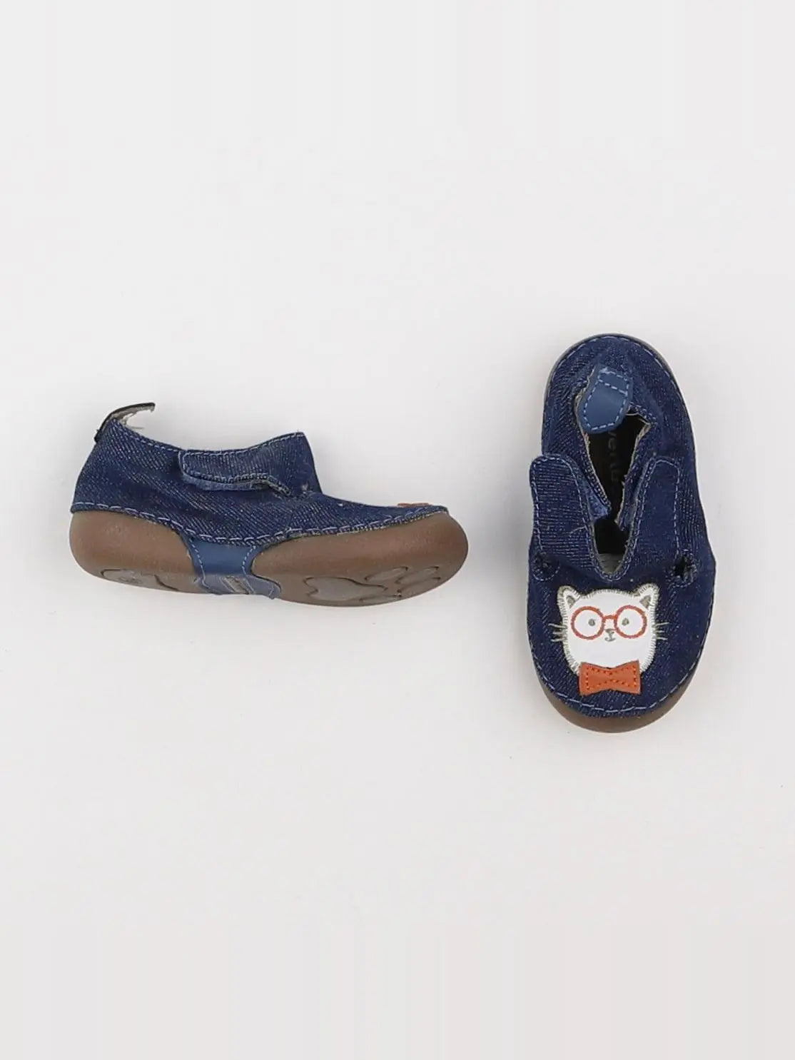 Vertbaudet - chaussons bleu - pointure 19
