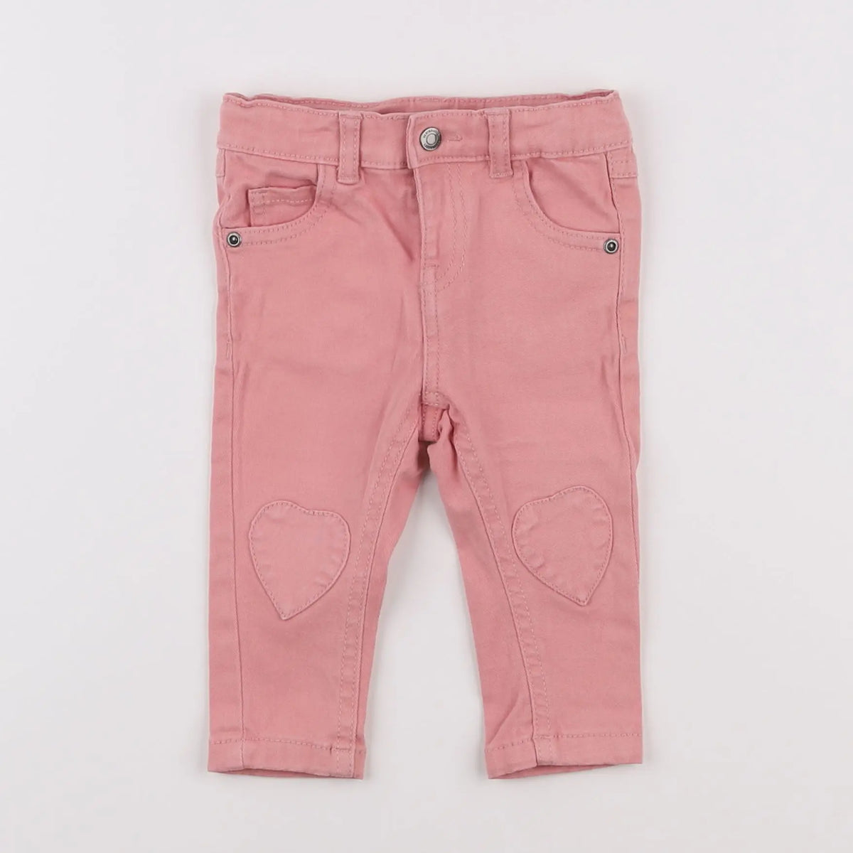 Vertbaudet - jean rose - 6 mois