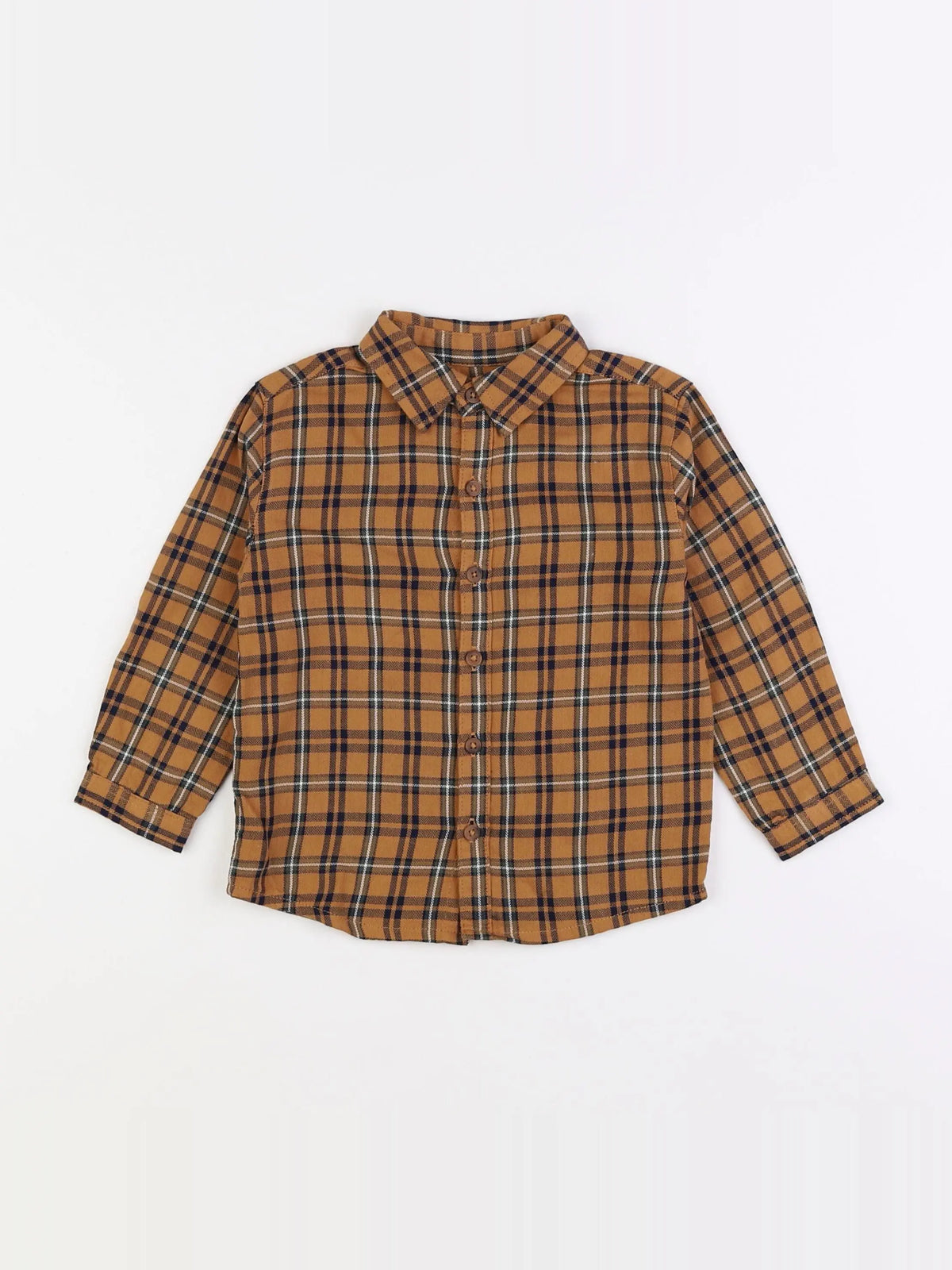 Boutchou - chemise marron - 2 ans