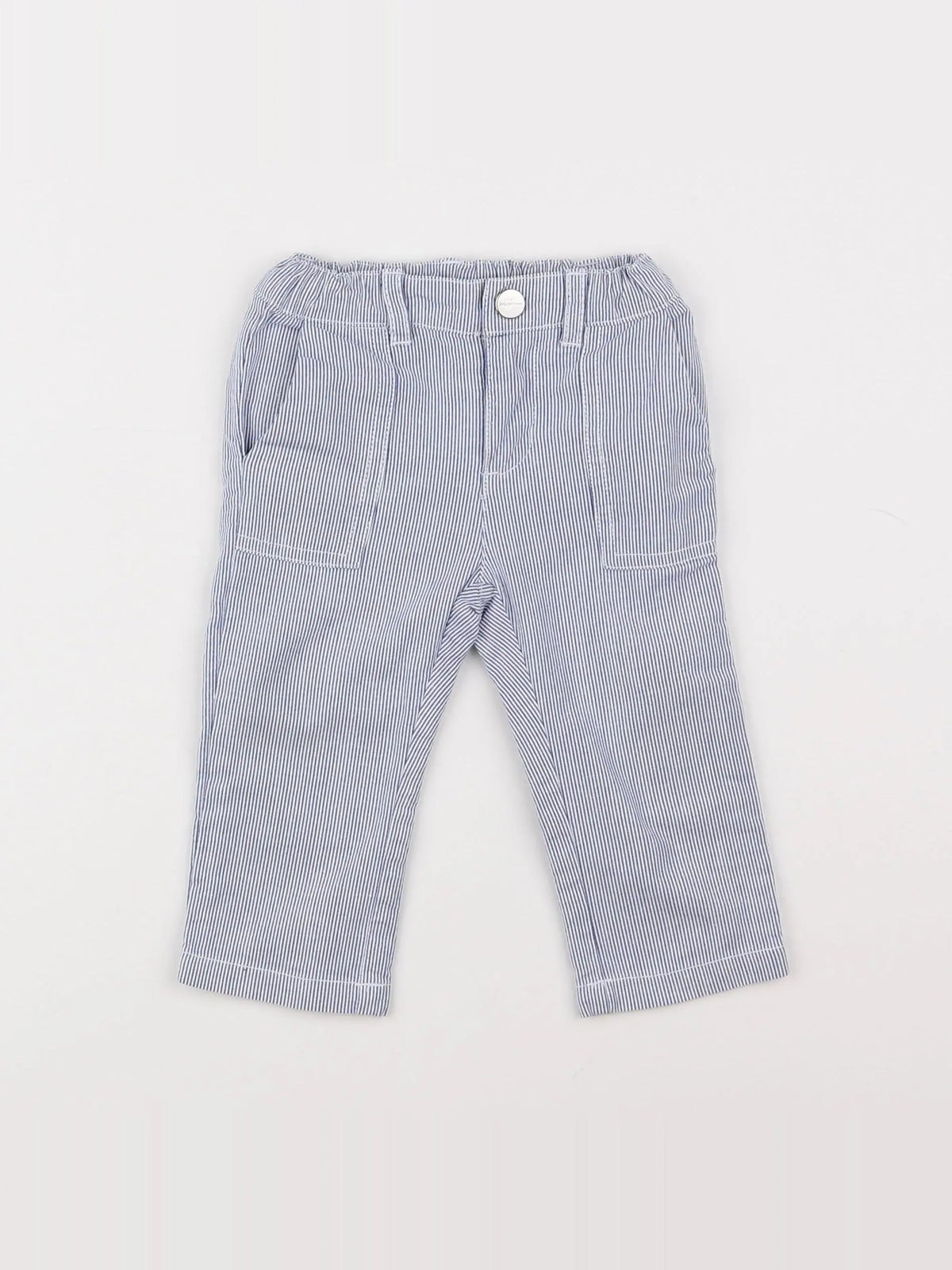 Jacadi - pantalon bleu - 12 mois