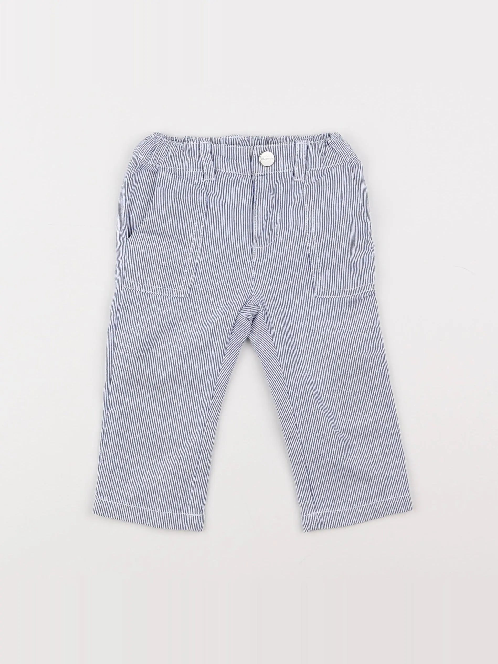 Jacadi - pantalon bleu - 12 mois