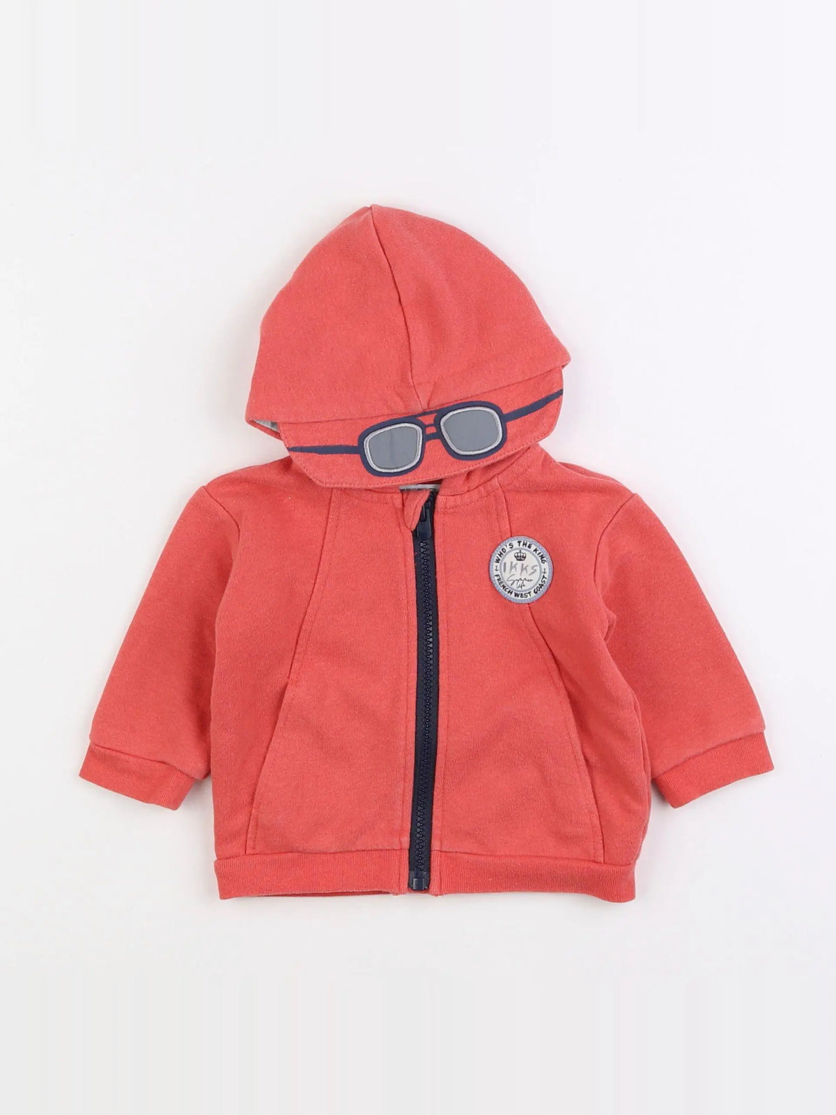 IKKS - sweat orange - 6 mois