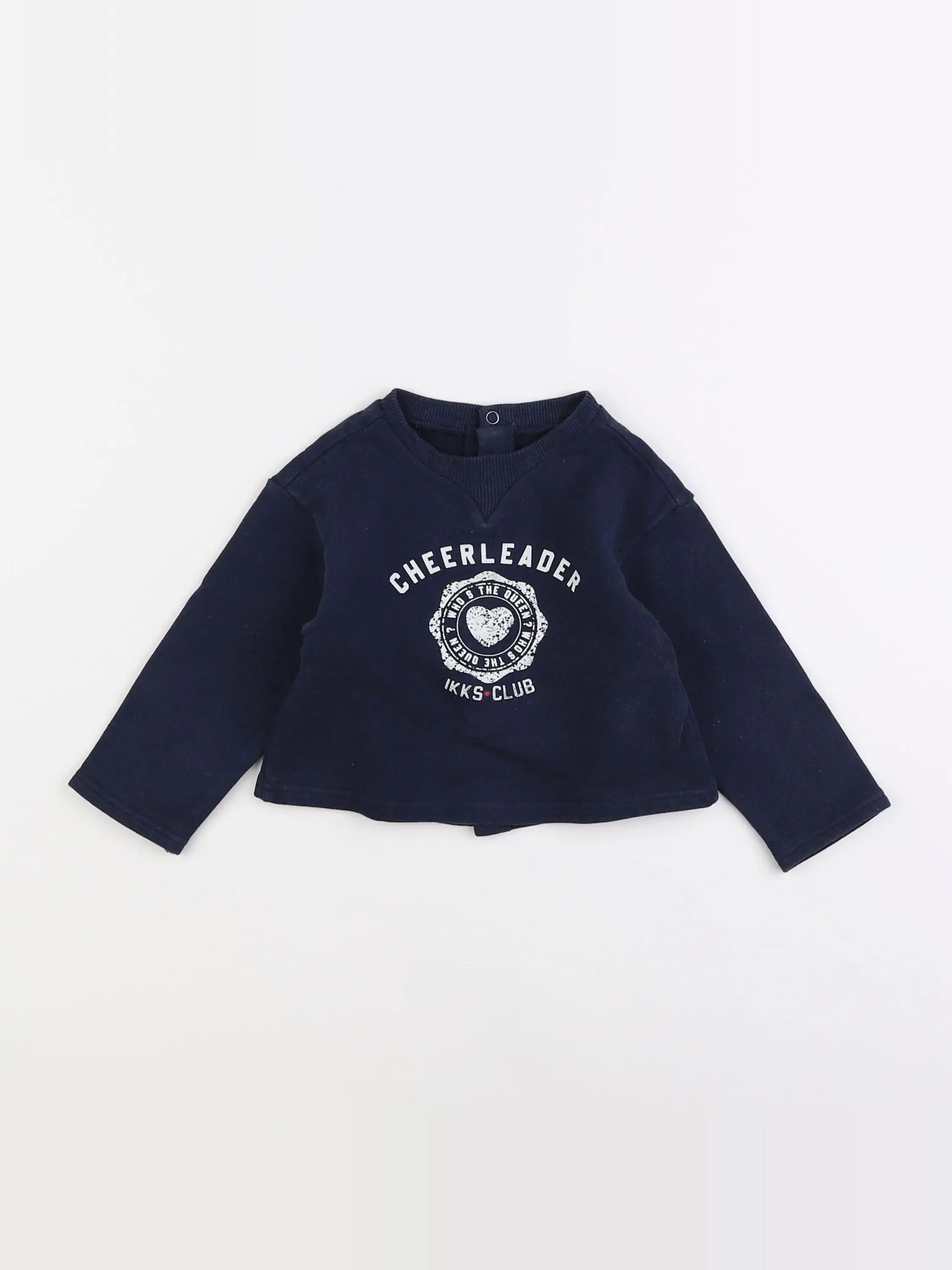 IKKS - sweat bleu - 18 mois