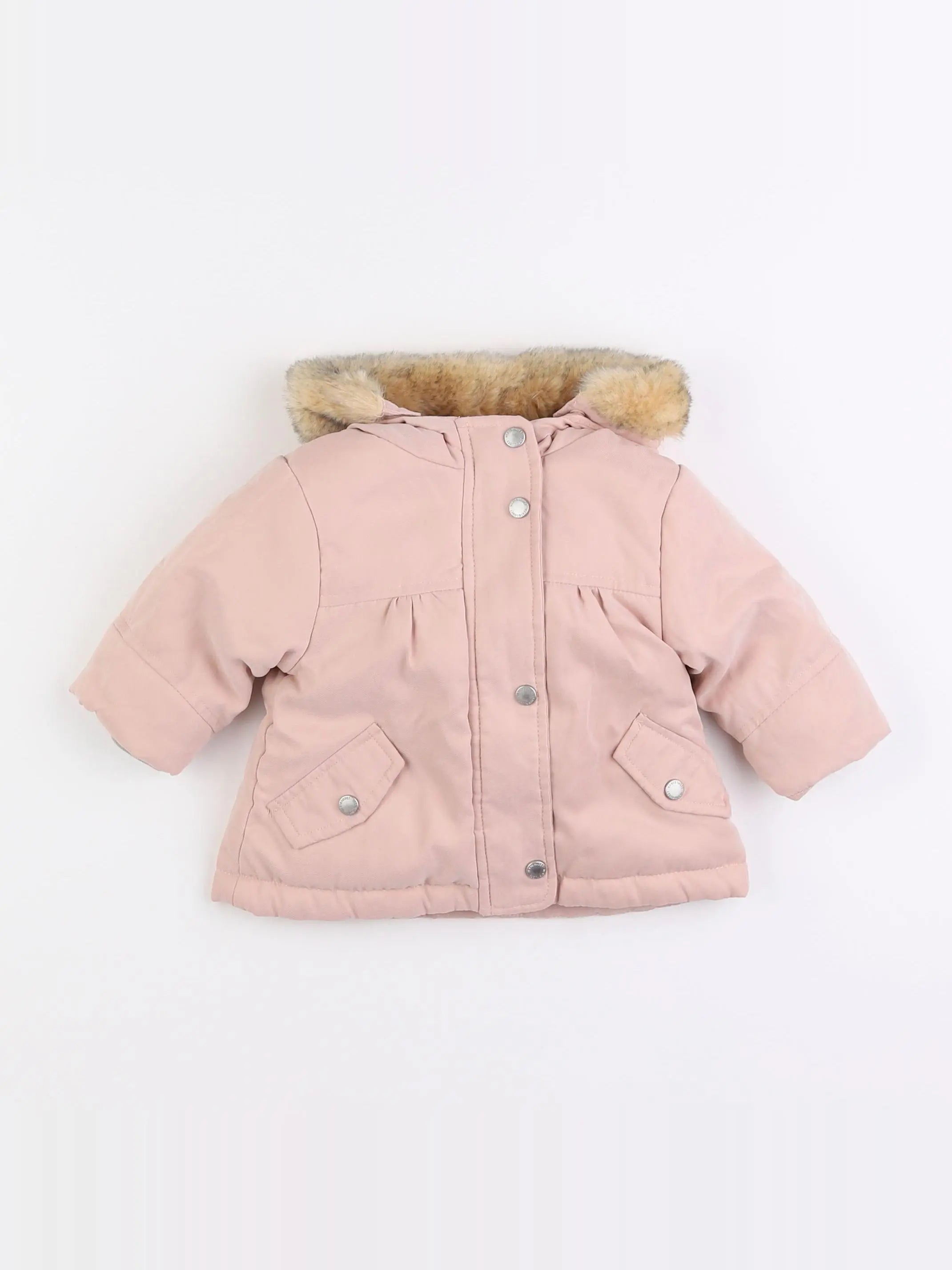 Vertbaudet - manteau rose - 3 mois