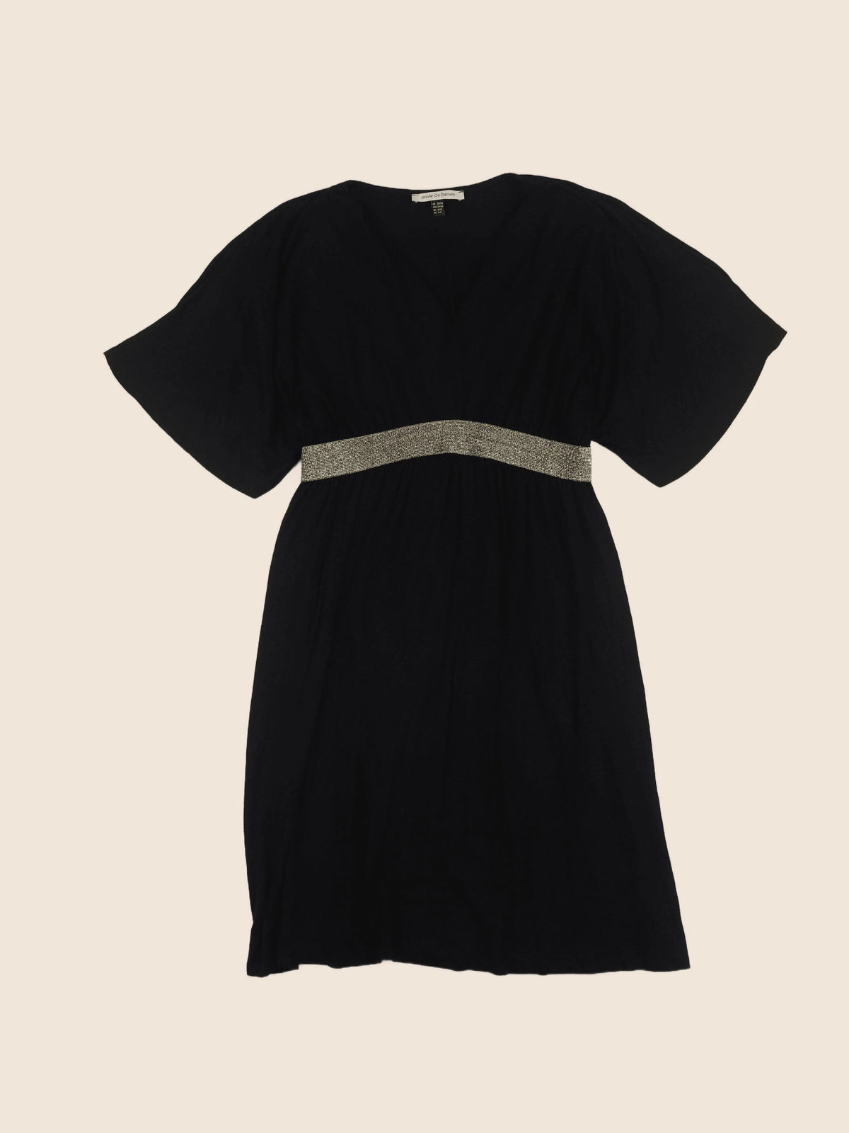 Envie de fraise - robe grossesse noir, or - 34 à 36