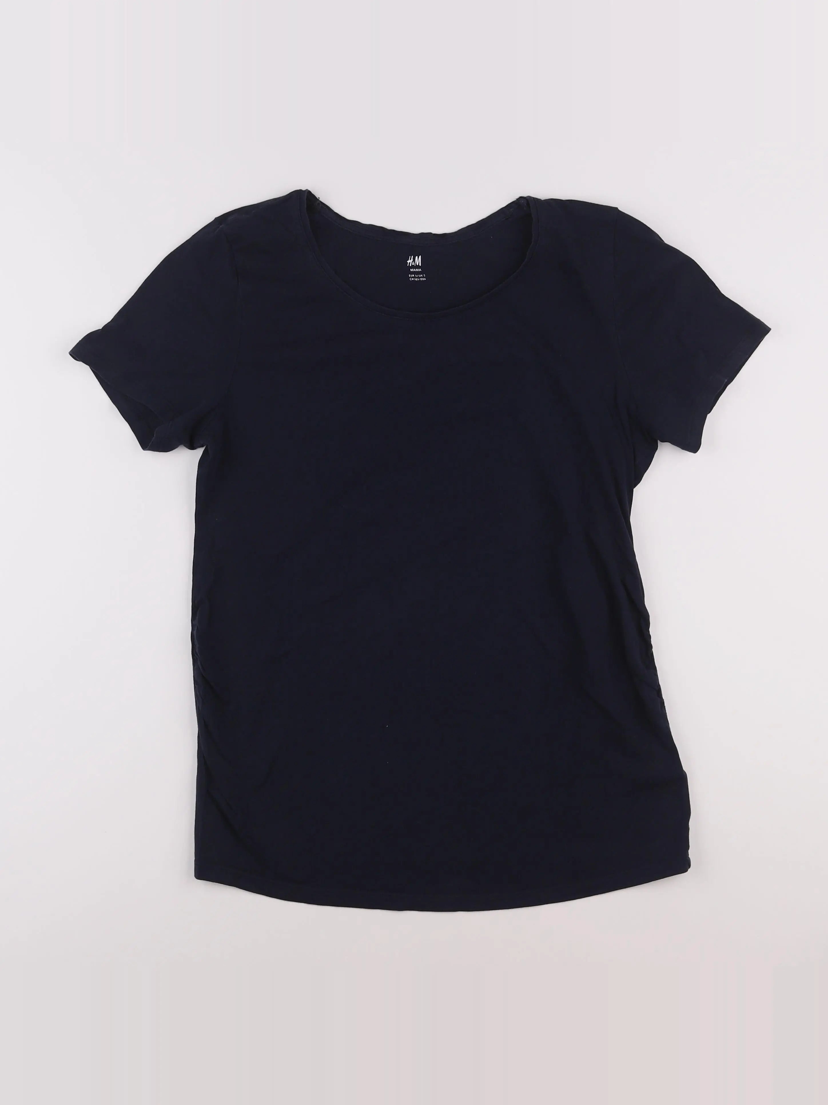 H&M - tee-shirt grossesse bleu - 34 à 36