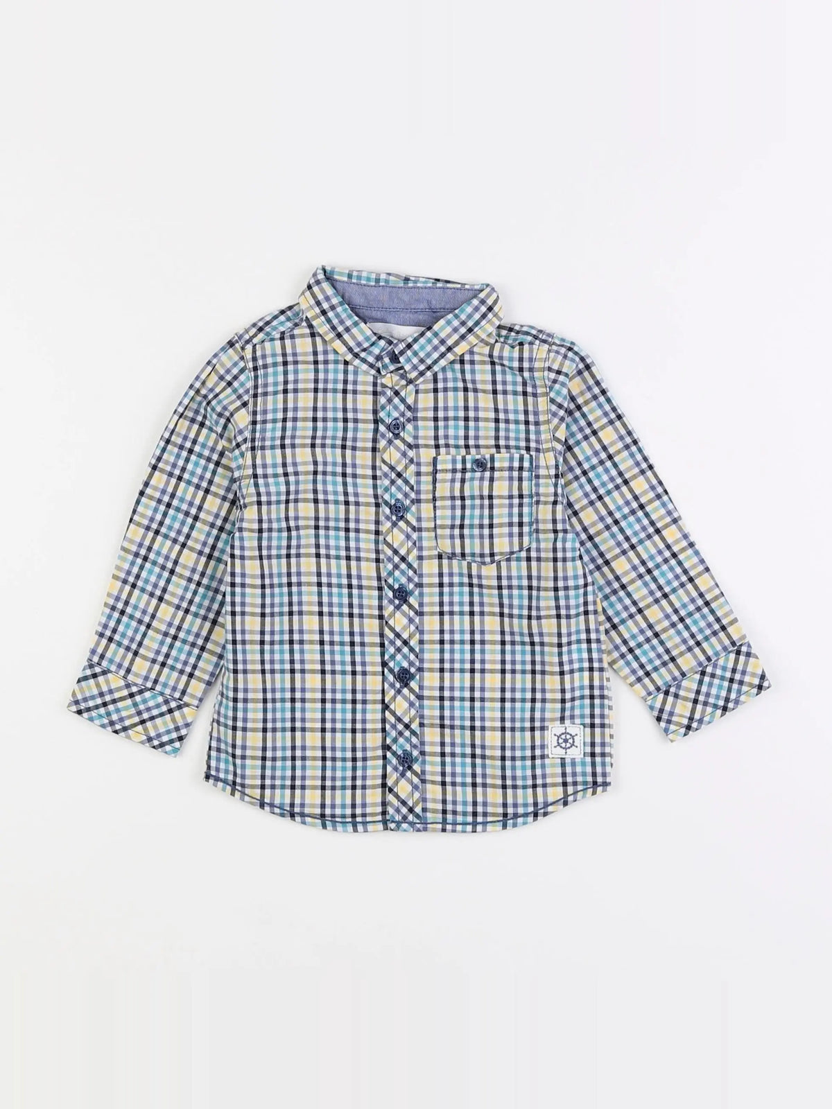 Cadet Rousselle - chemise bleu - 12 mois