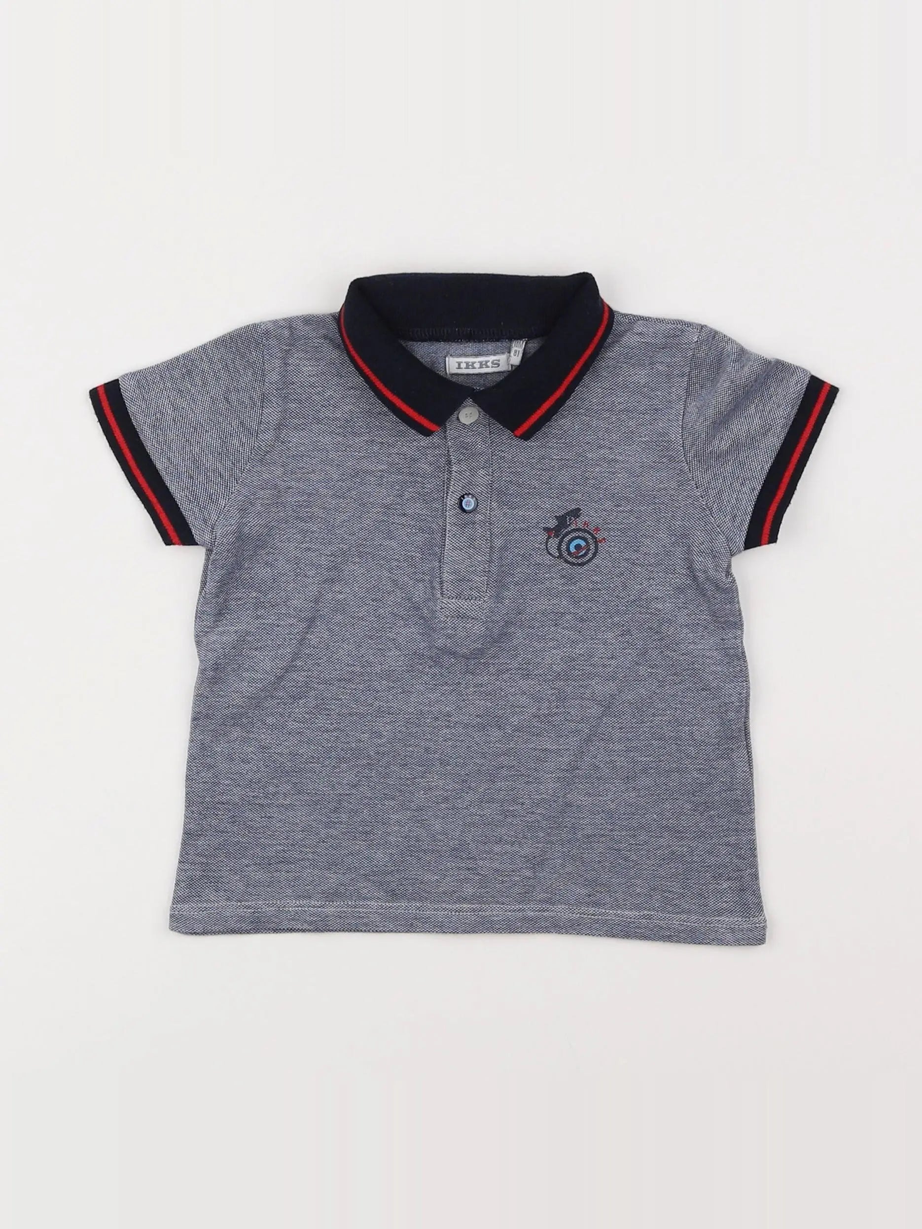 IKKS - polo gris - 18 mois