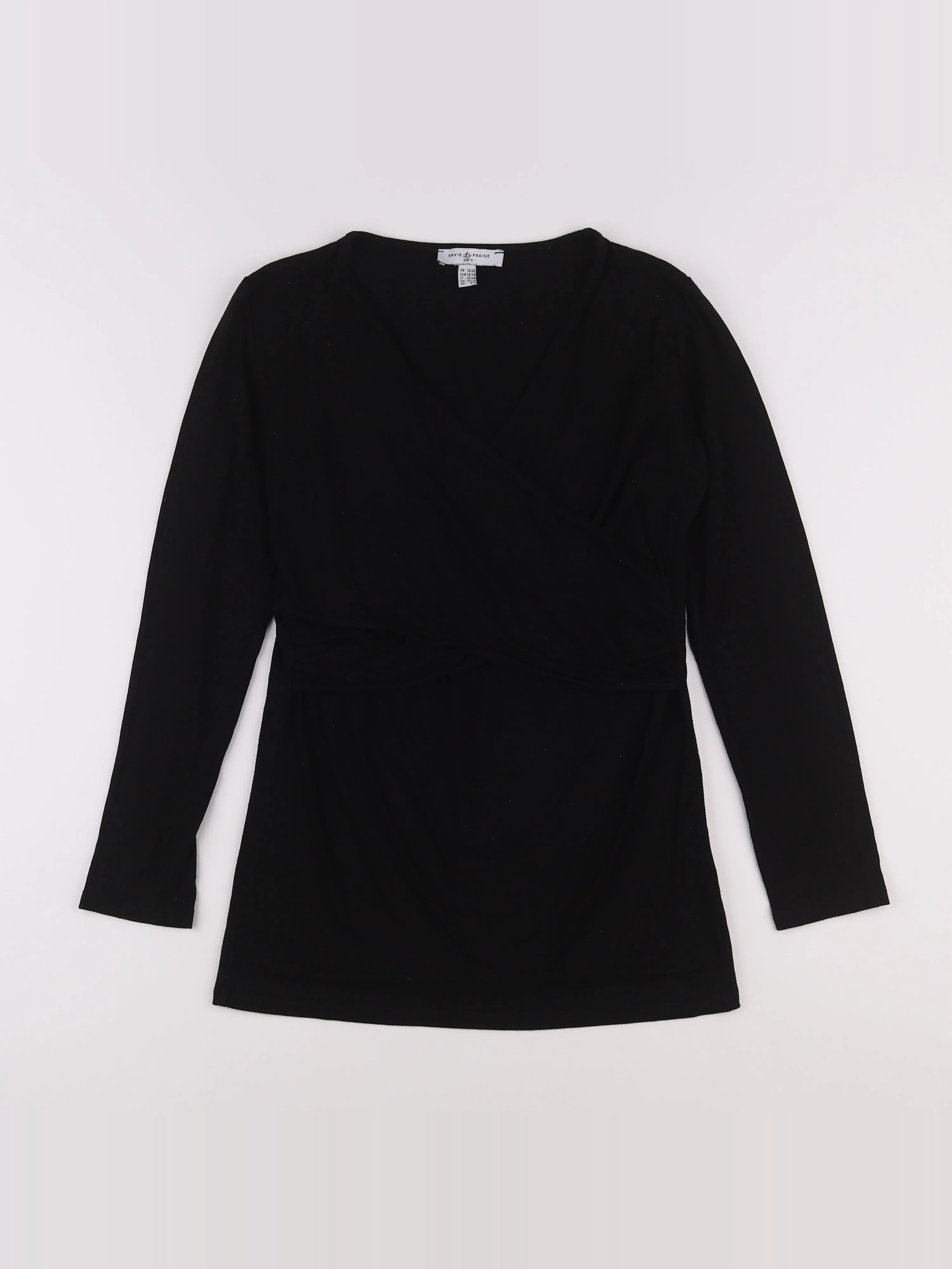 Envie de fraise - tee-shirt grossesse, allaitement noir - 38 à 40