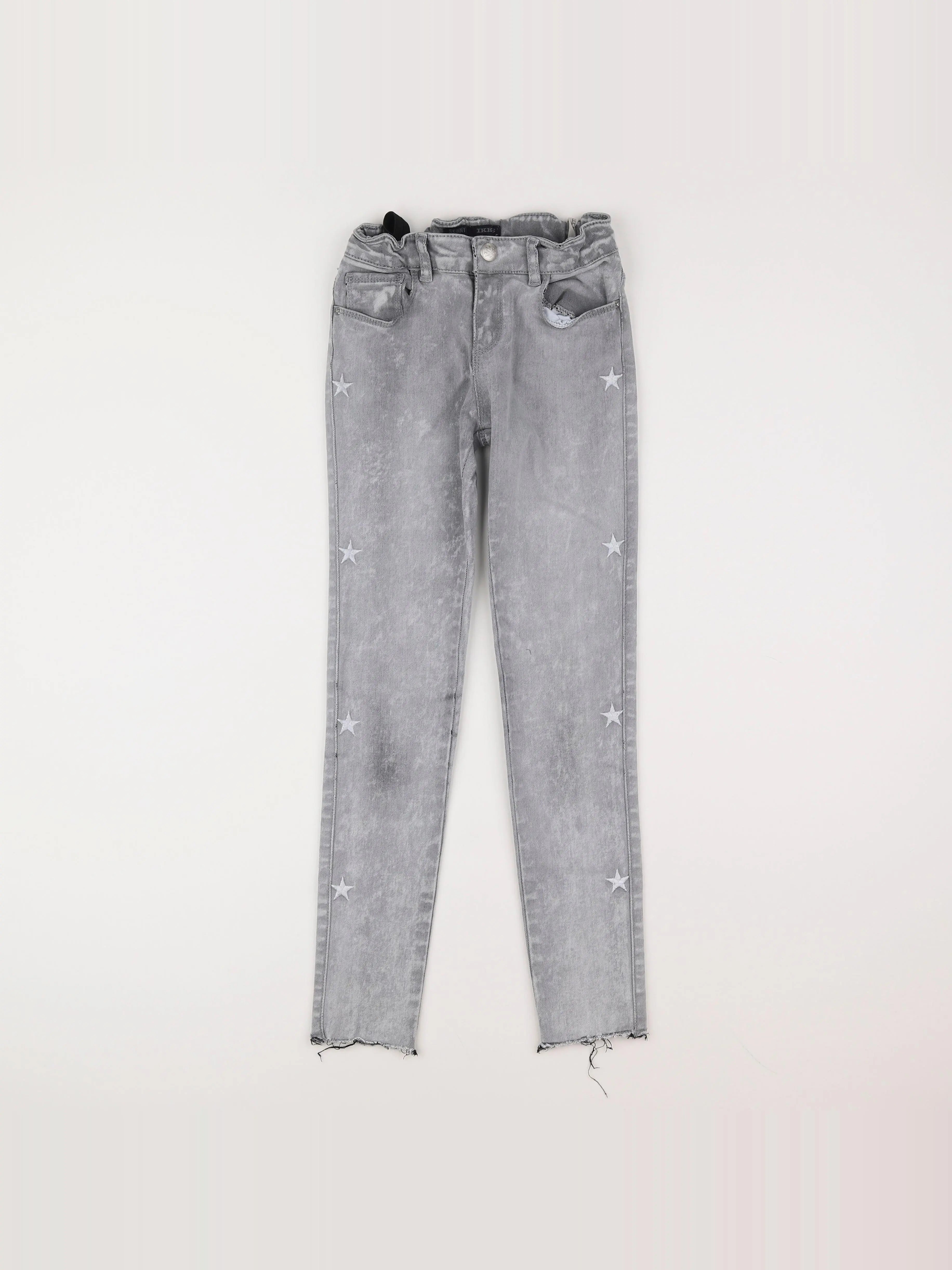IKKS - jean gris - 10 ans