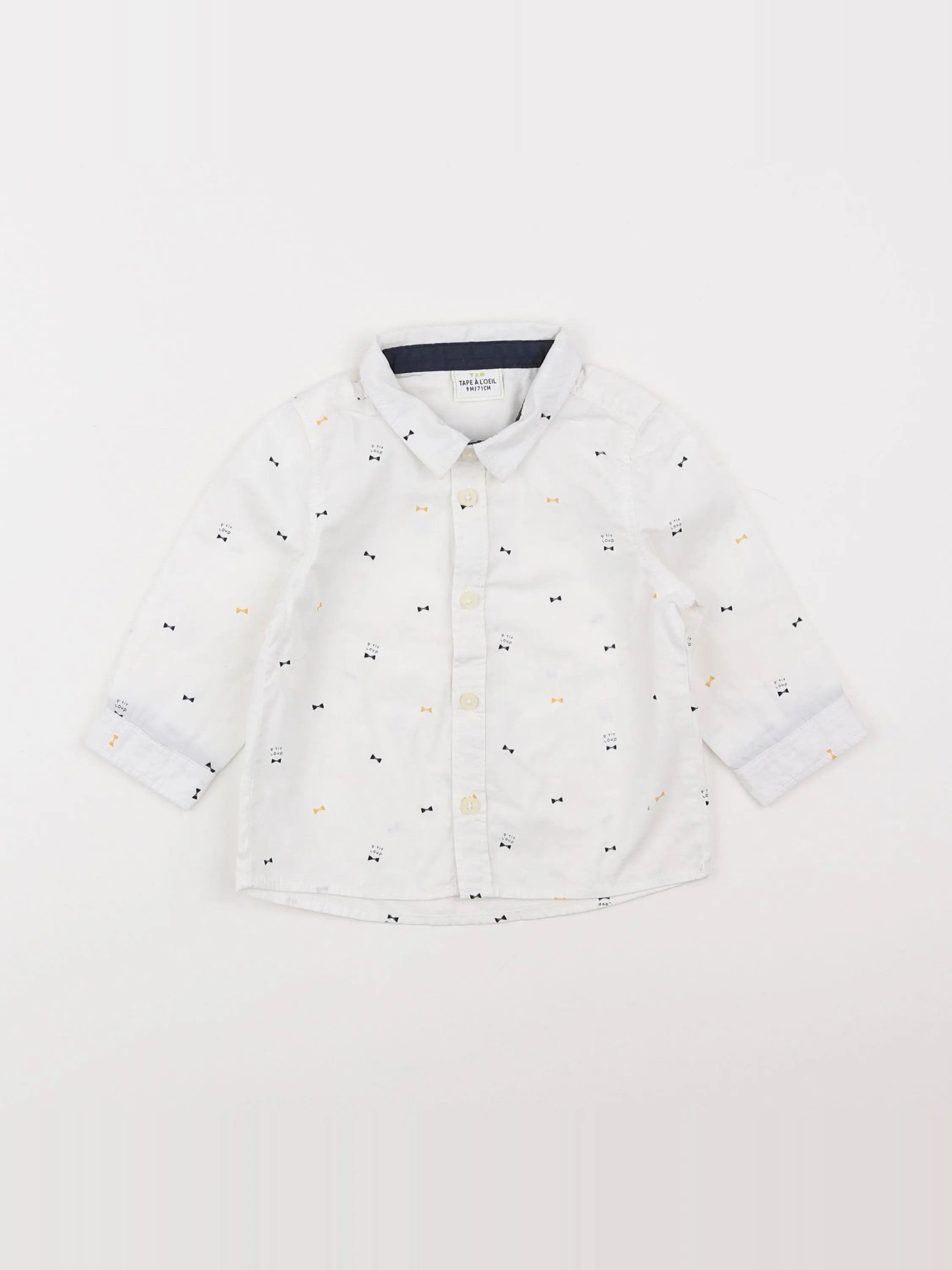 Tape à l'oeil - chemise blanc - 9 mois
