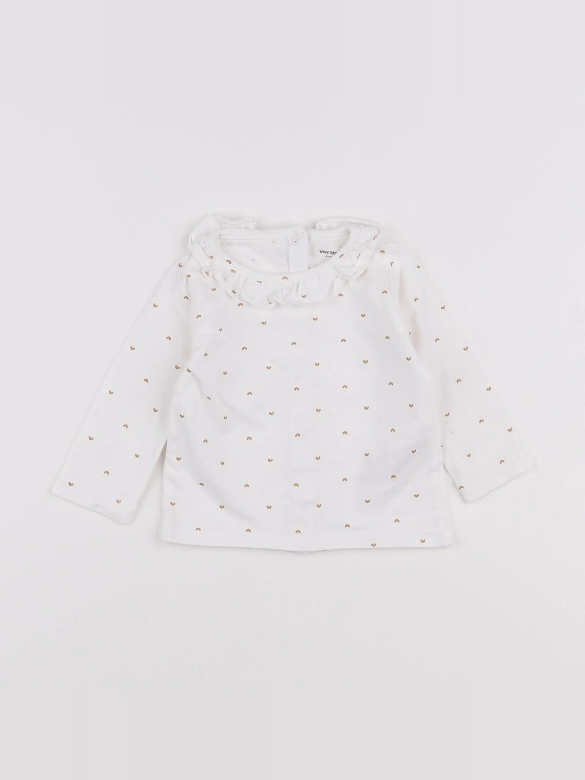Vertbaudet - tee-shirt blanc - 6 mois