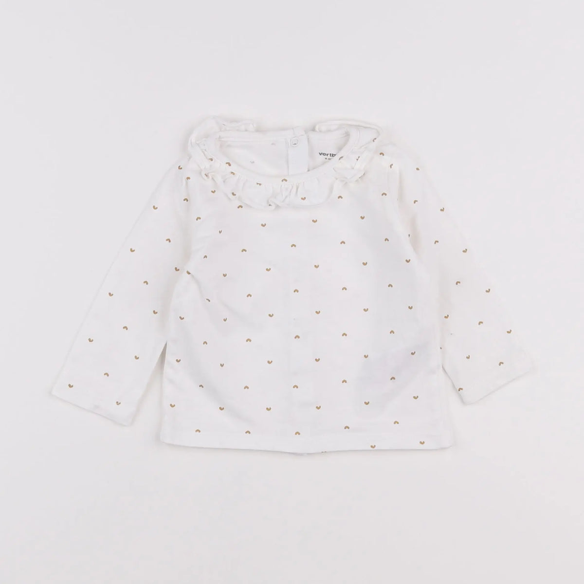 Vertbaudet - tee-shirt blanc - 6 mois