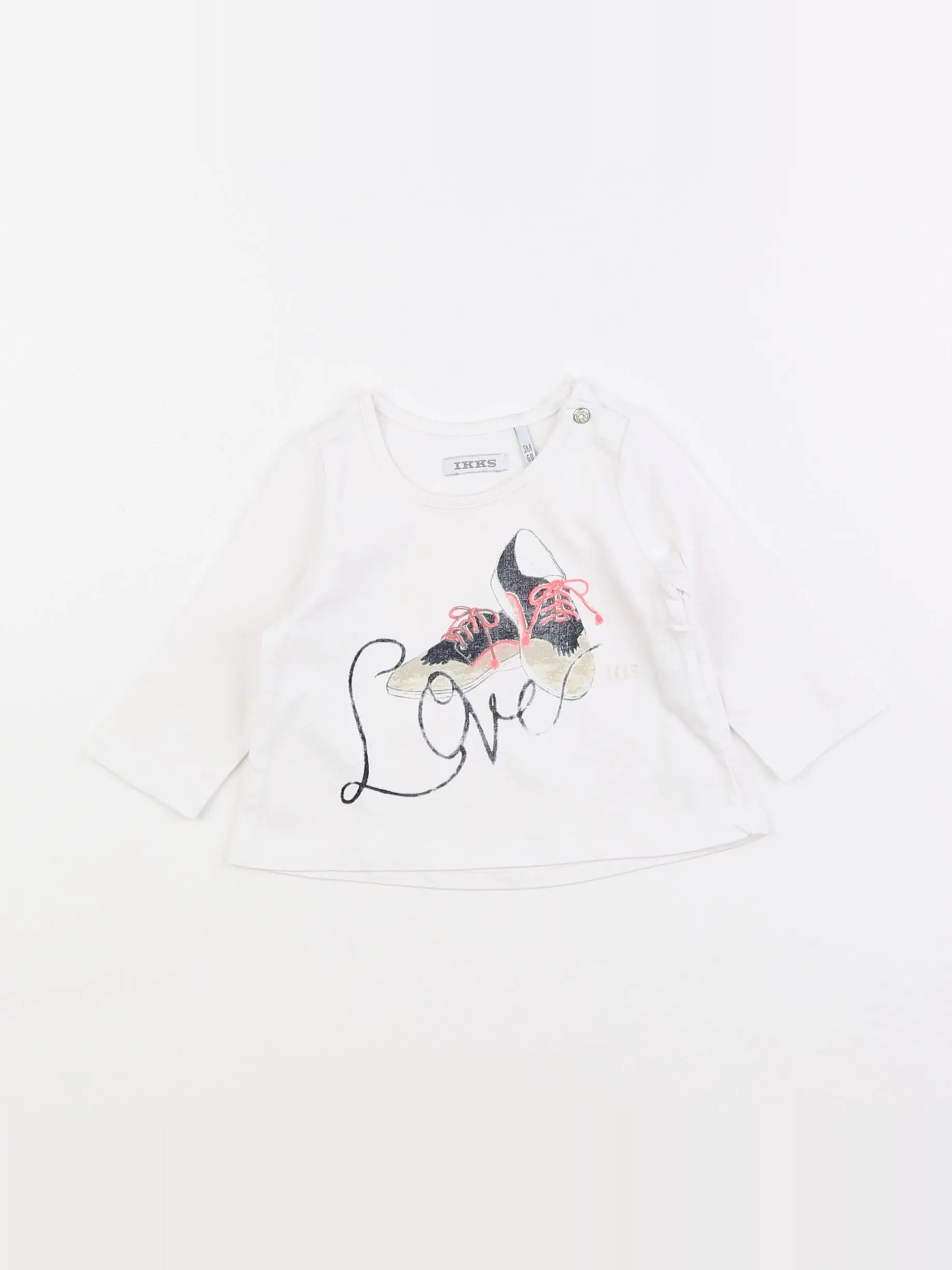 IKKS - tee-shirt blanc - 3 mois