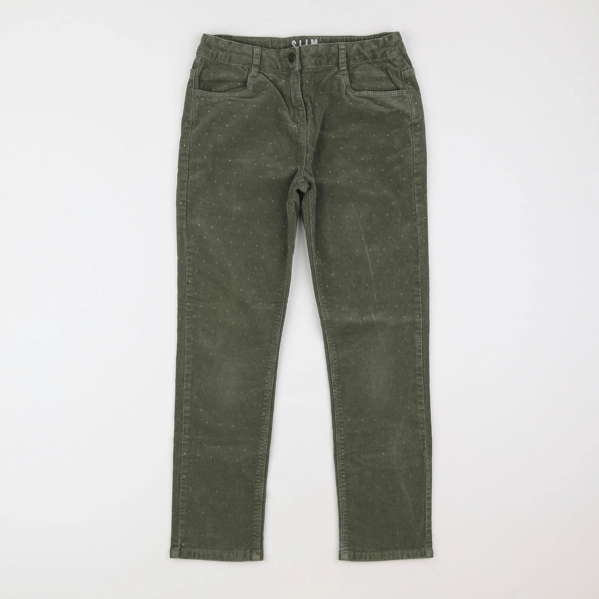 Vertbaudet - pantalon vert - 10 ans