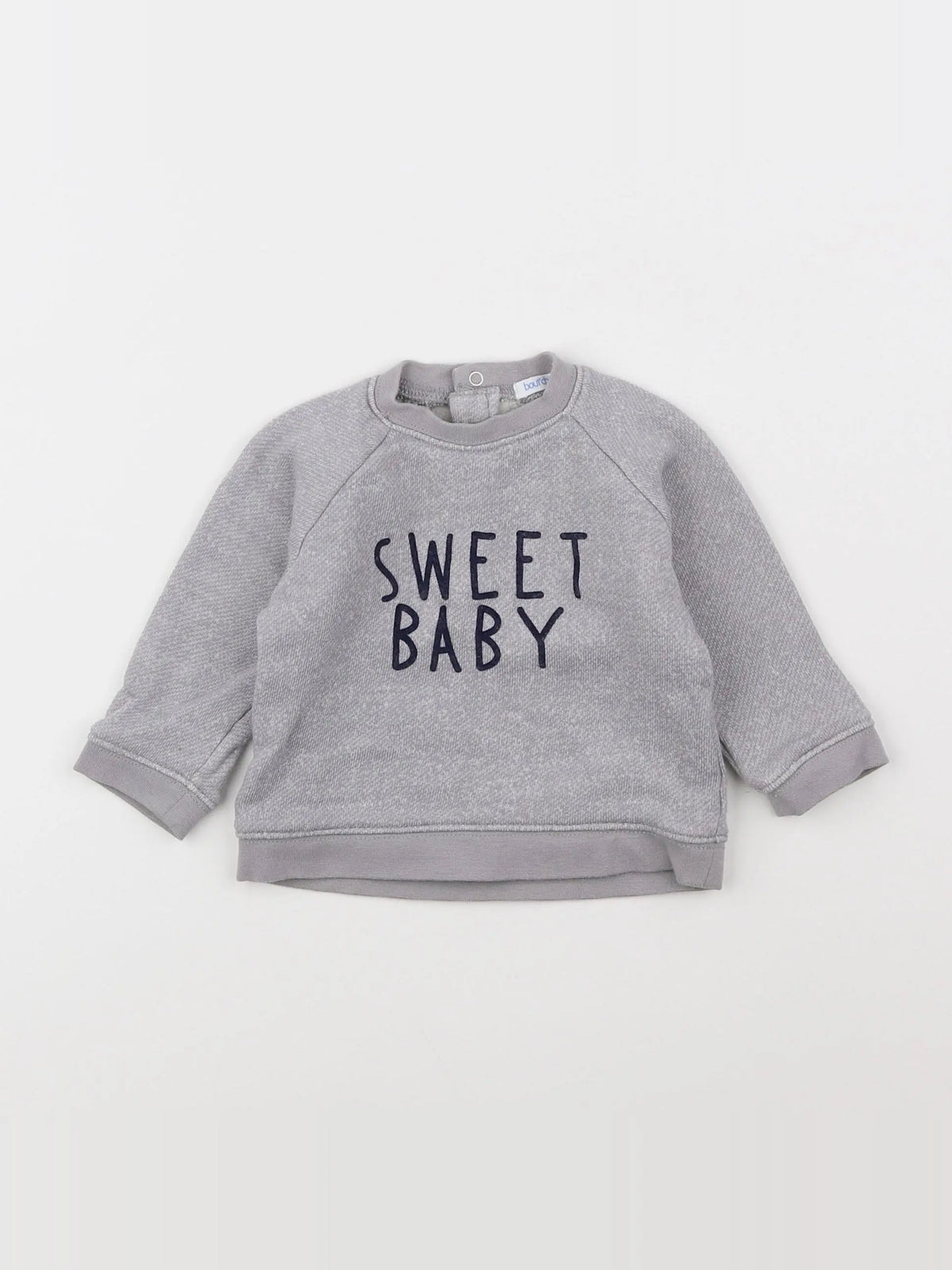 Boutchou - sweat gris - 6 mois