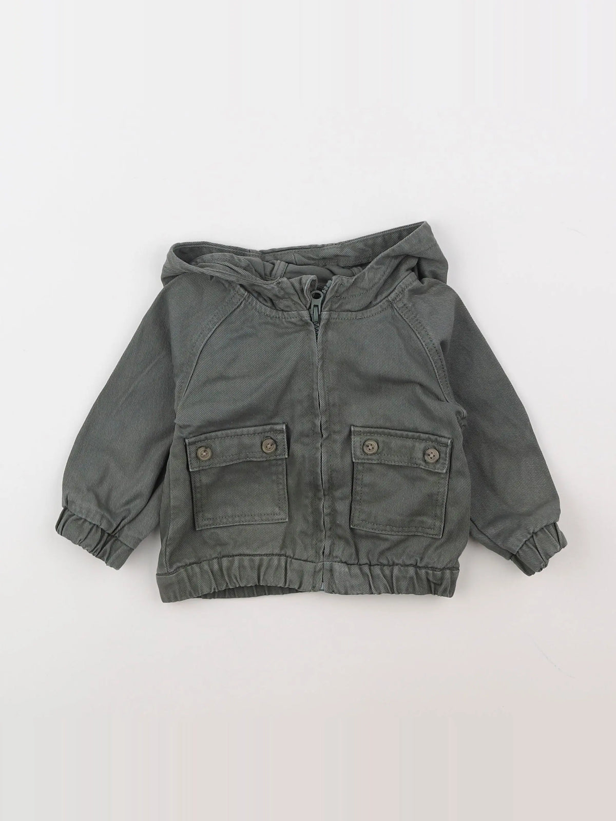 Vertbaudet - veste vert - 12 mois