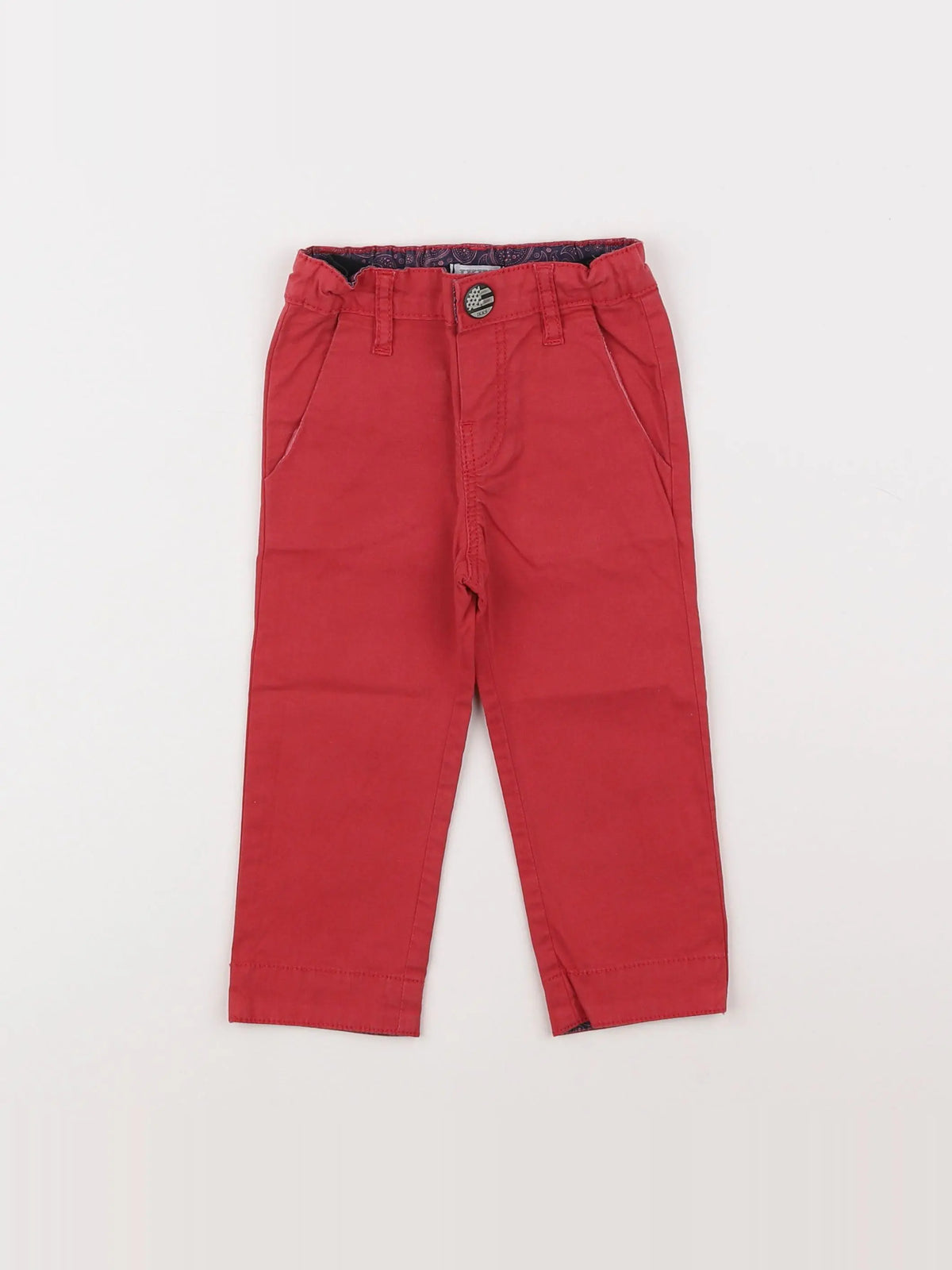 IKKS - jean rouge - 12 mois