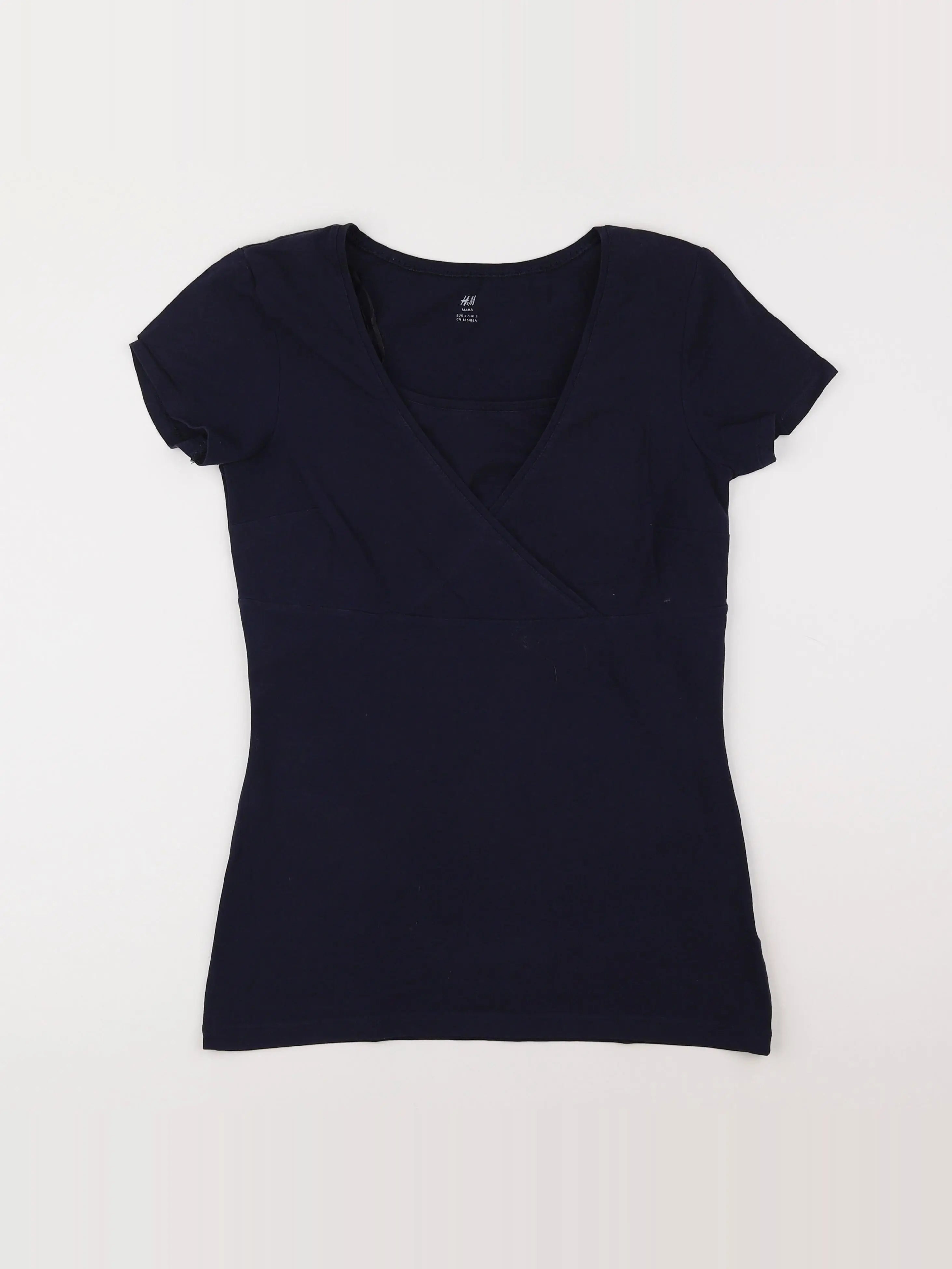 H&M - tee-shirt grossesse bleu - 38