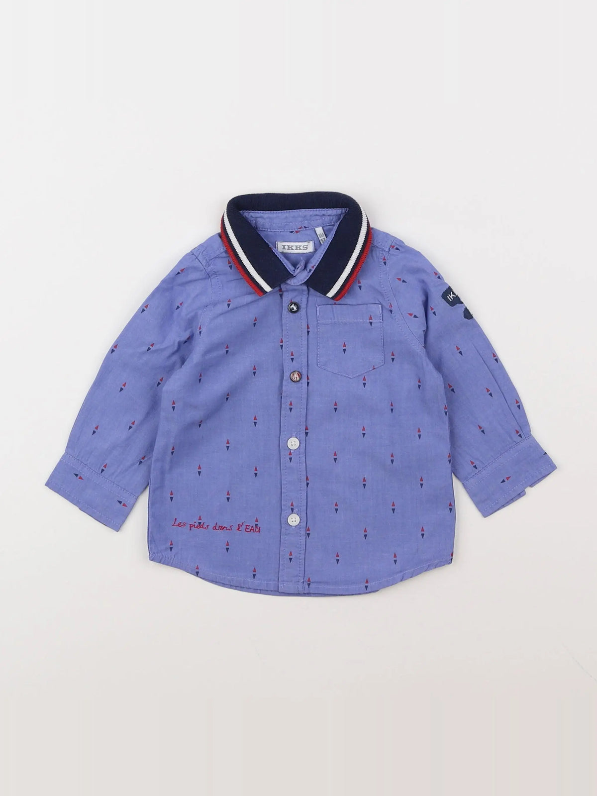 IKKS - chemise bleu - 12 mois