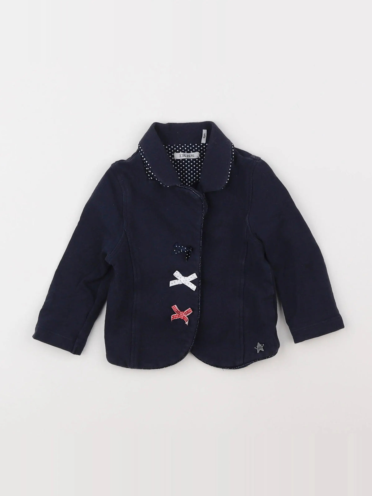 IKKS - sweat bleu - 12 mois