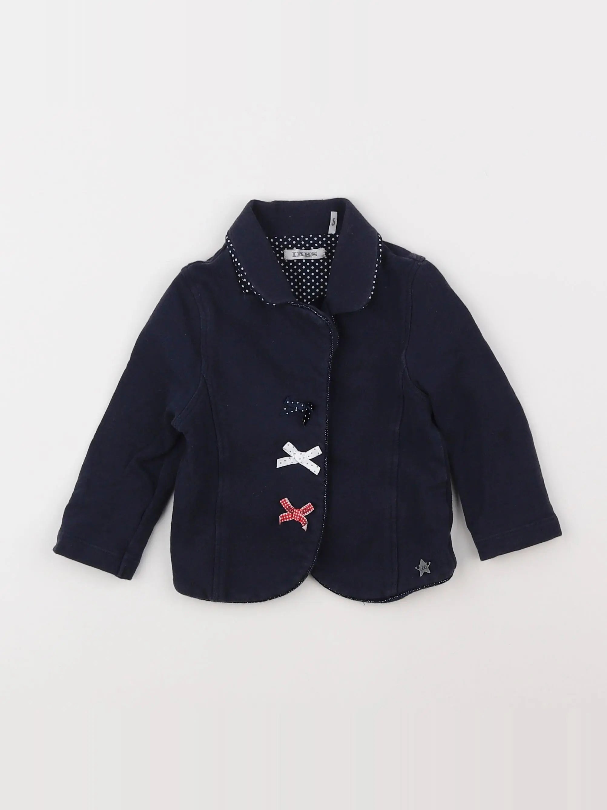 IKKS - sweat bleu - 12 mois