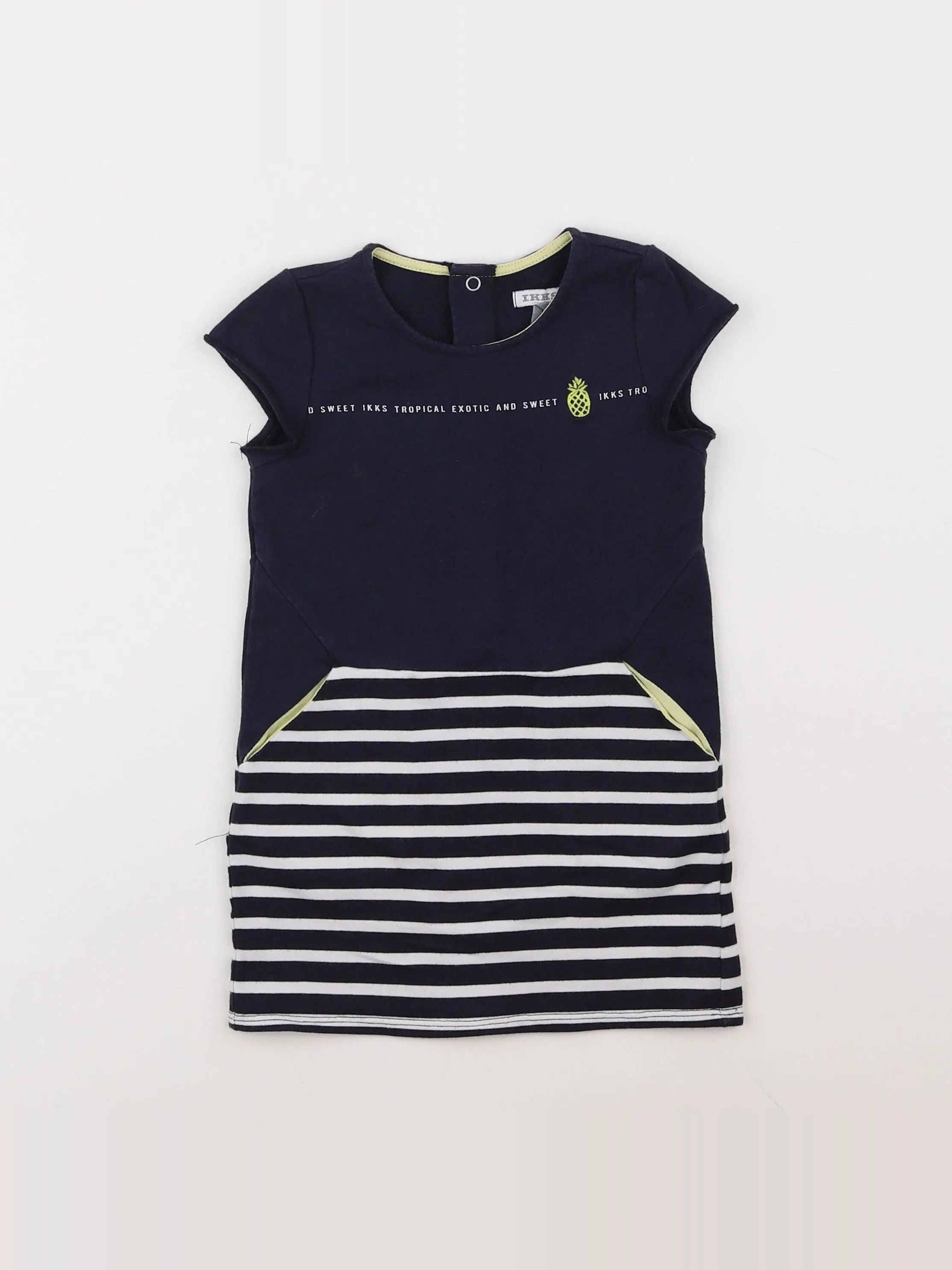 IKKS - robe bleu - 2 ans