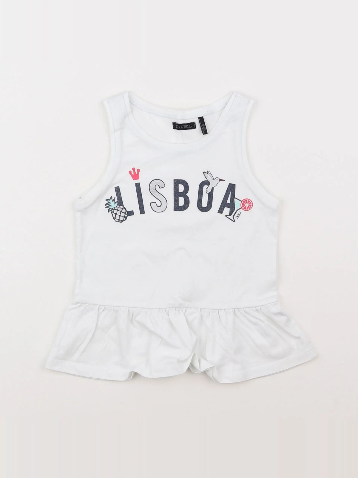 IKKS - tee-shirt blanc - 4 ans