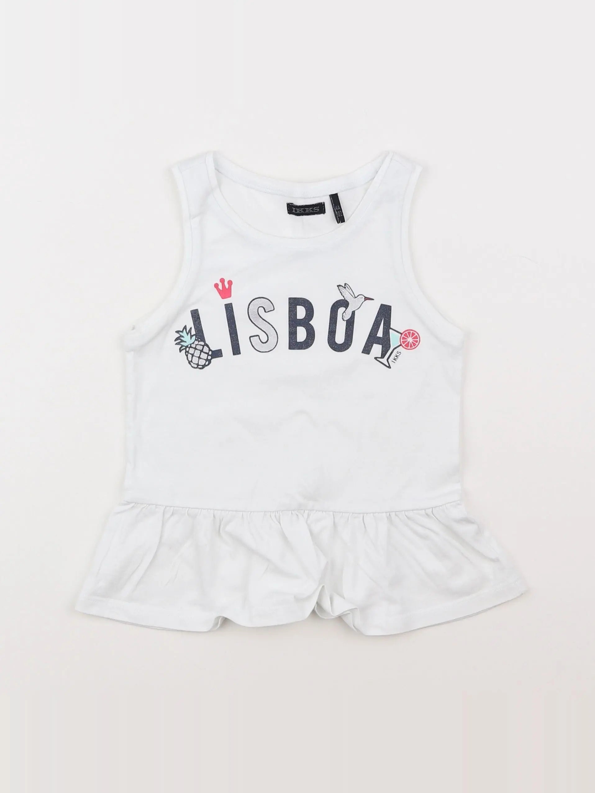 IKKS - tee-shirt blanc - 4 ans
