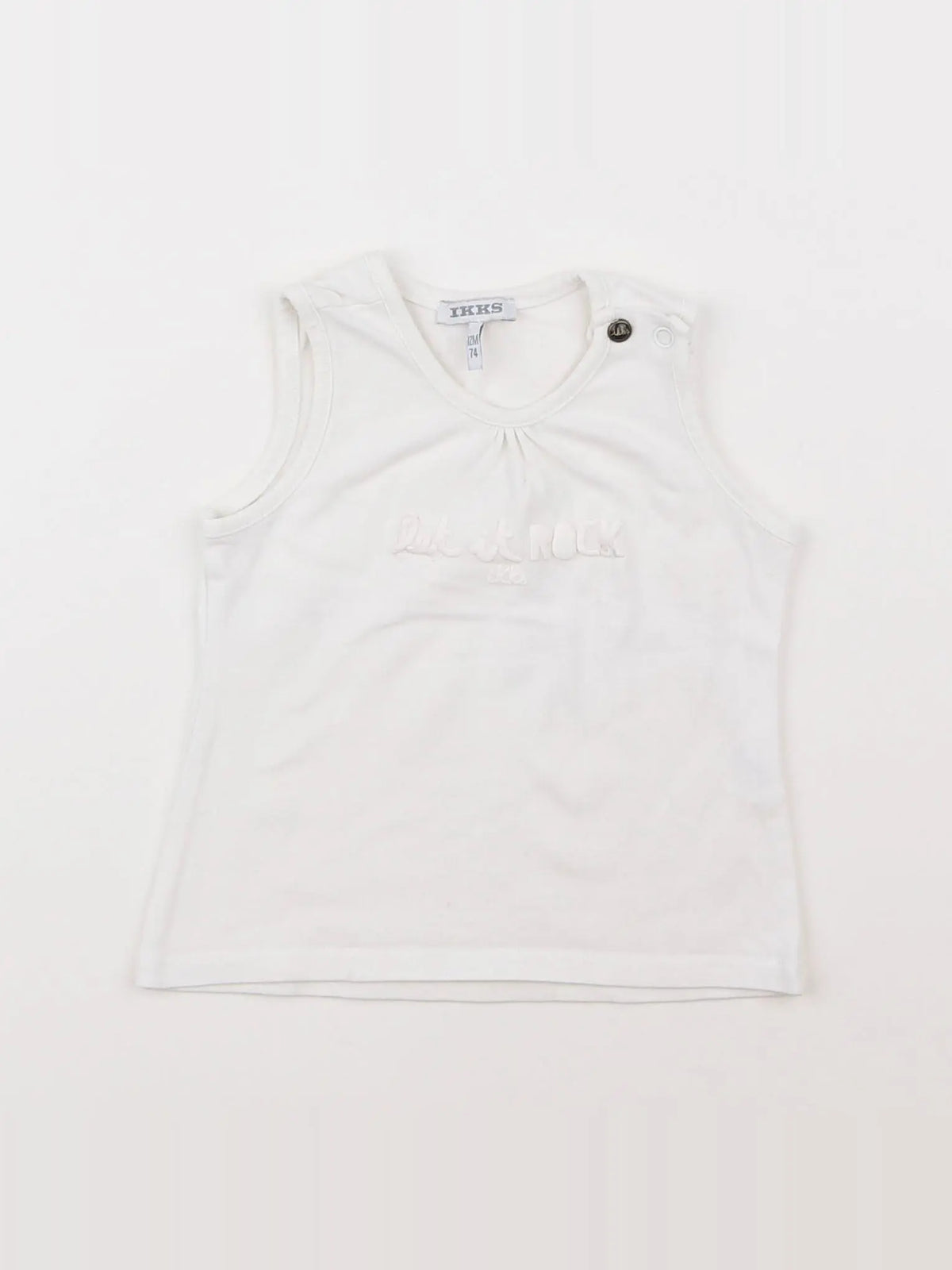 IKKS - tee-shirt blanc - 12 mois