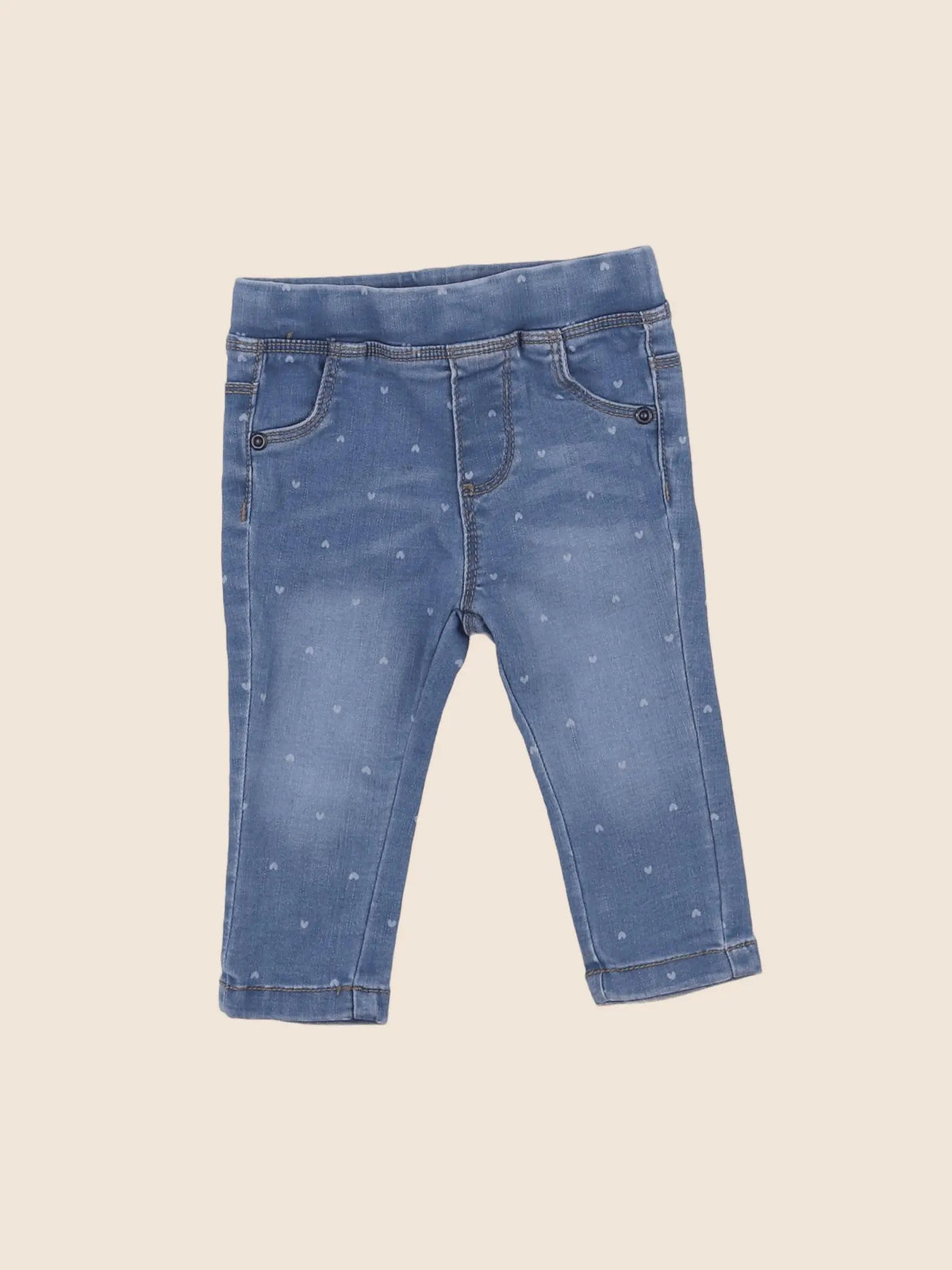 Vertbaudet - jegging bleu - 6 mois