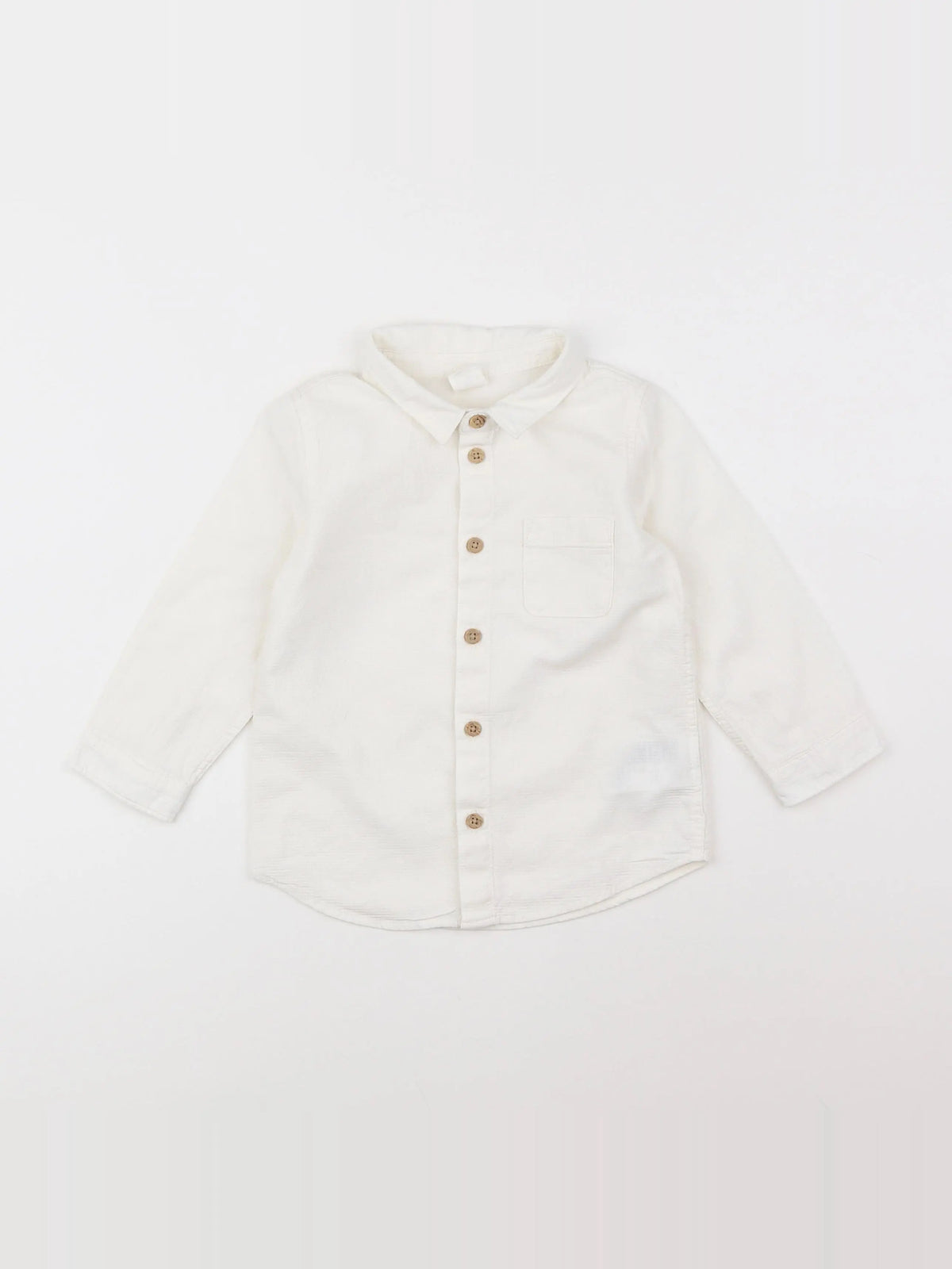 H&M - chemise blanc - 12/18 mois