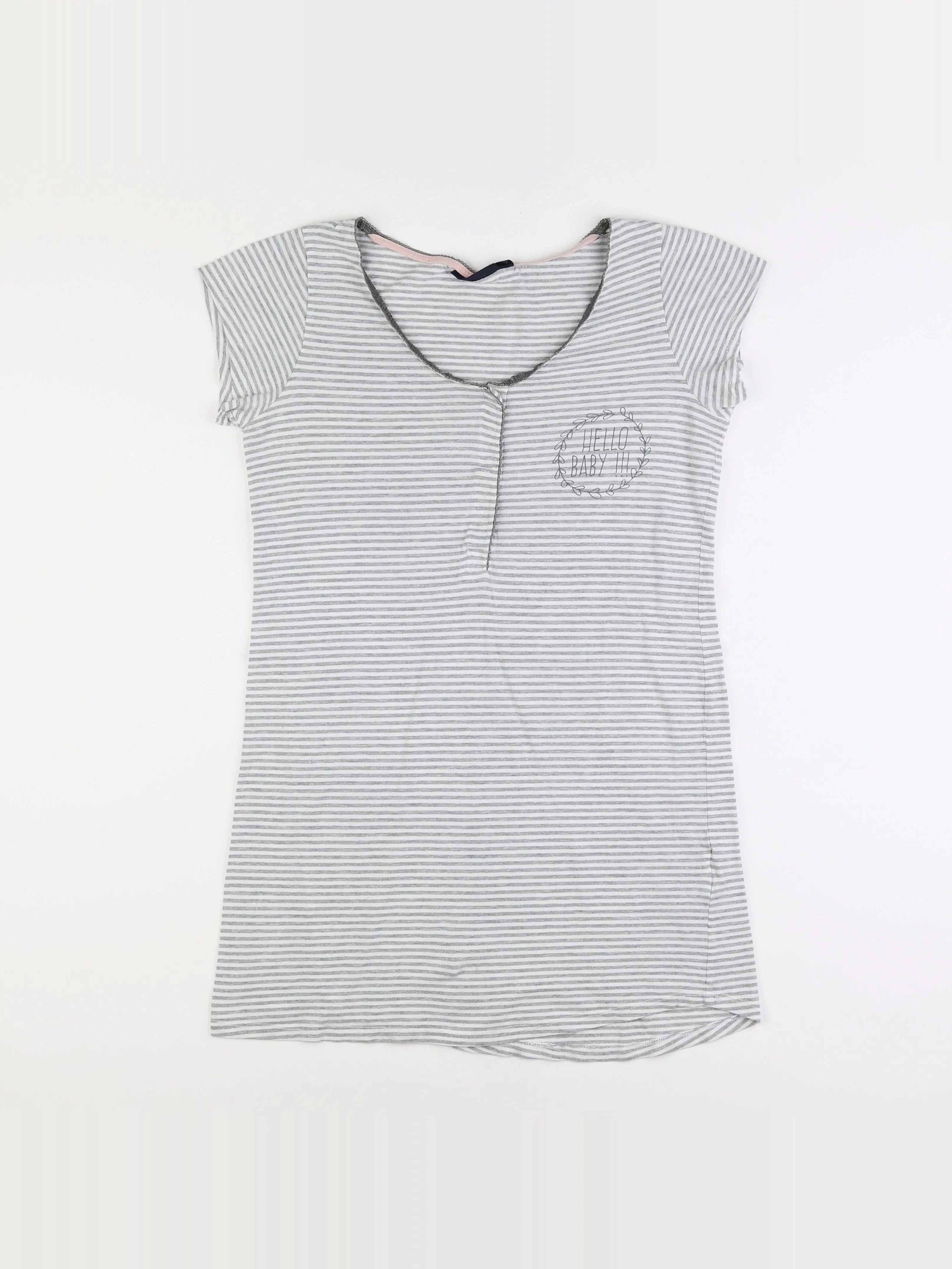 Kiabi - tee-shirt grossesse gris - 34 à 36